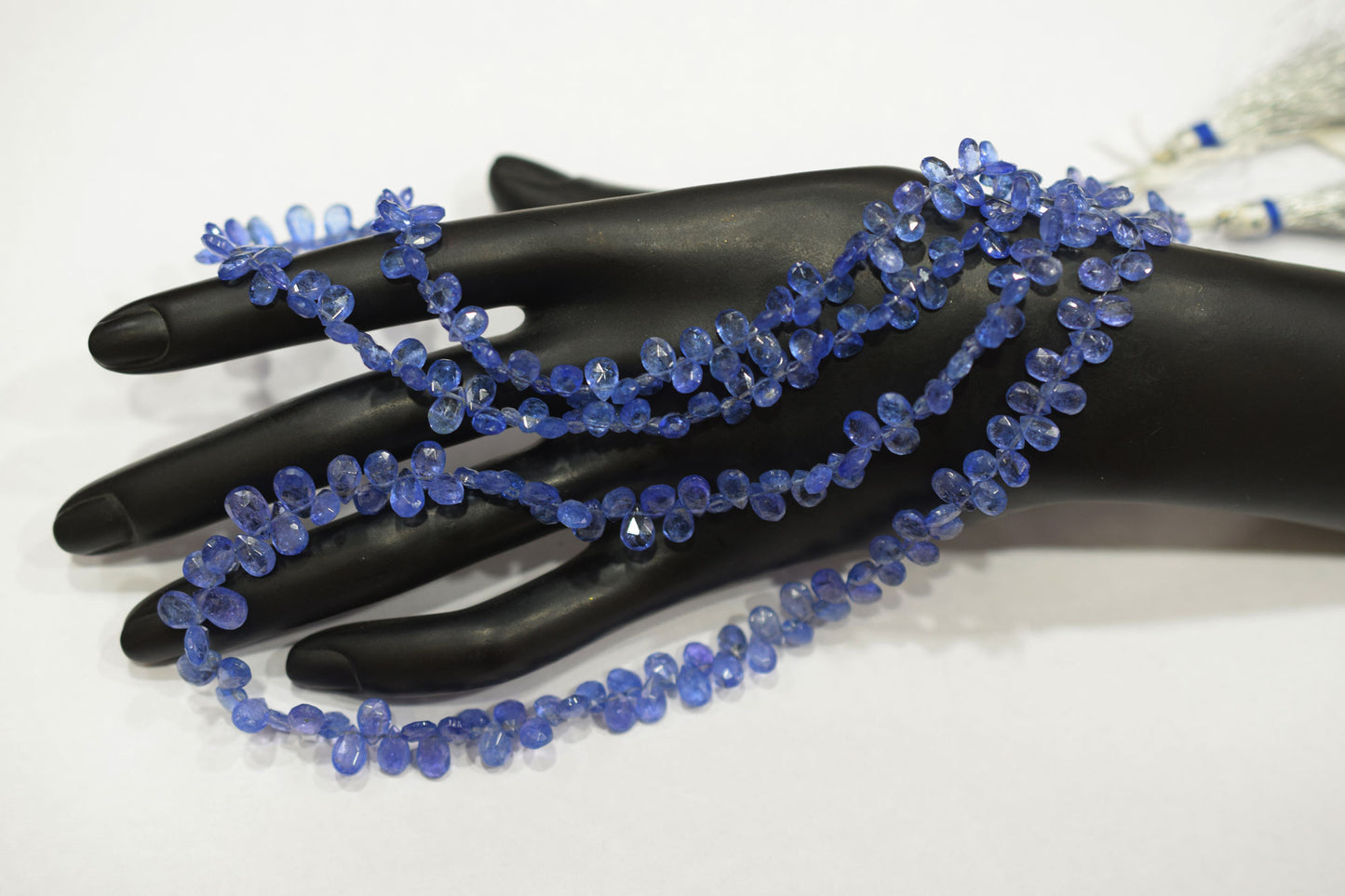 Tanzanite Faceted Pear Shape Faceted Briolettes , Sold By Strand , 3.50x5 - 5x7.50 mm , 16 Inches ,  17553