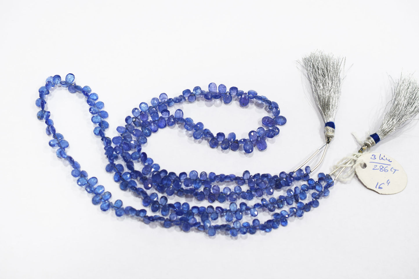 Tanzanite Faceted Pear Shape Faceted Briolettes , Sold By Strand , 3.50x5 - 5x7.50 mm , 16 Inches ,  17553