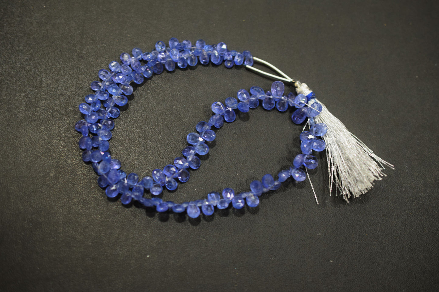 Tanzanite Faceted Pear Shape Faceted Briolettes , Sold By Strand , 3.50x5 - 5x7.50 mm , 16 Inches ,  17553