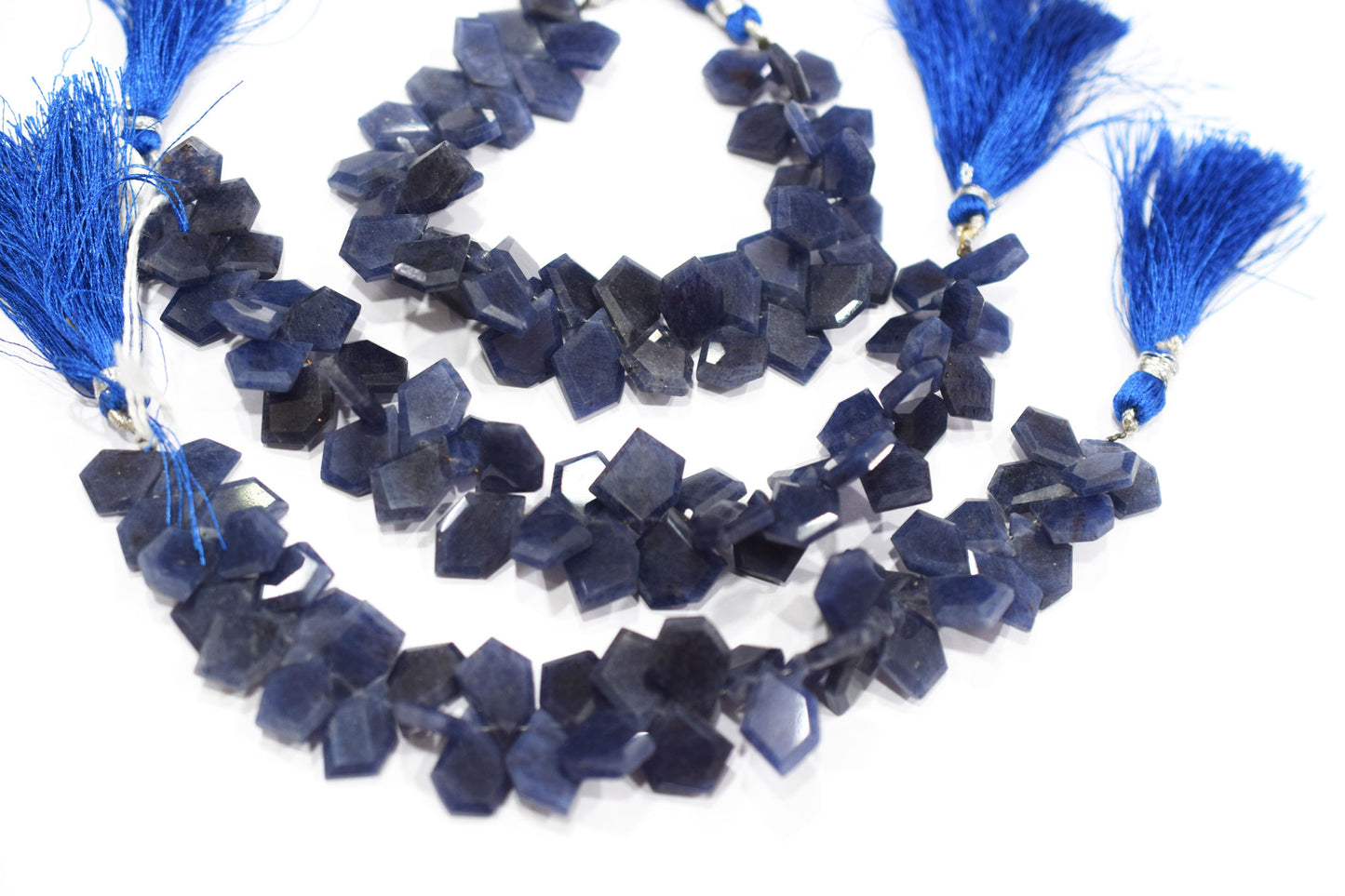 Natural Blue Aventurine Tablet Cut Geometrical Cut Gemstone , Sold By Strand , 9x13 - 12x14 mm , 7" , 17886B
