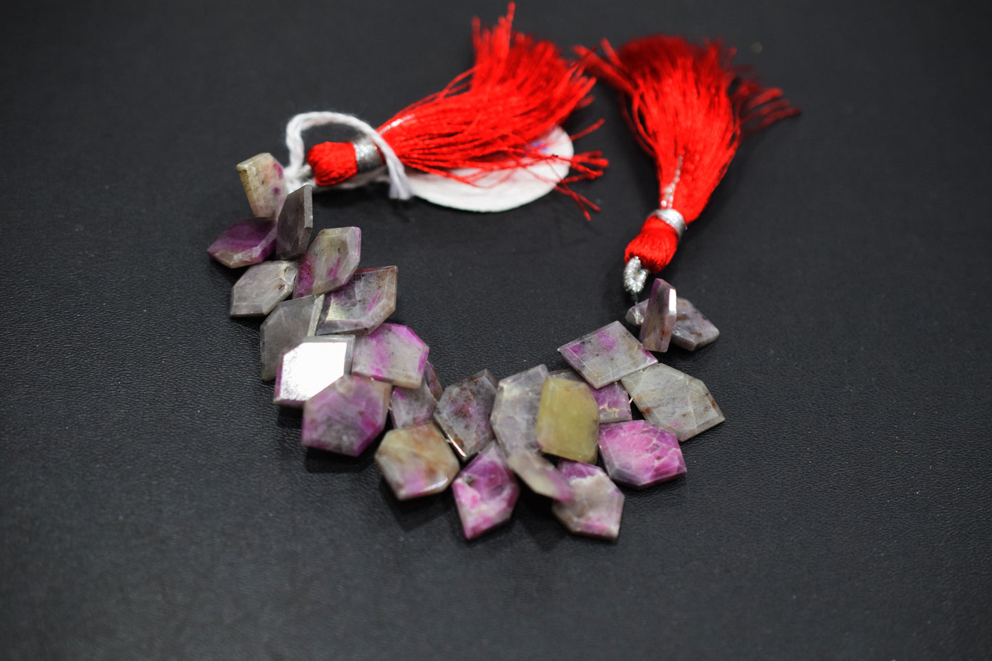 Natural Ruby Rocks Tablet Cut Geometrical Cut Gemstone , Sold By Strand , 10x14 - 11x17 mm , 7" , 17888B