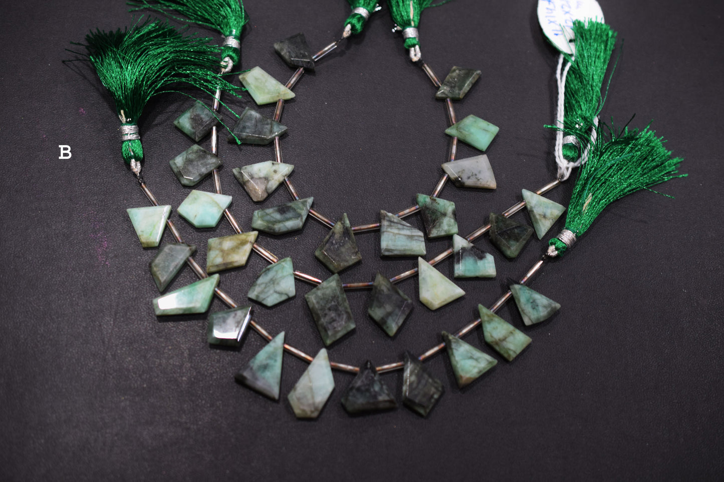 11 Pieces Natural Sakota Emerald Tablet Cut Geometrical Cut Gemstone , Sold By Strand , 13x16 - 14x19 mm ,  17889