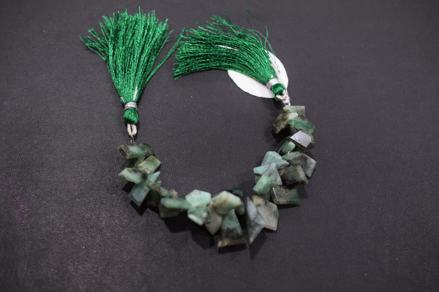 Natural Sakota Emerald Tablet Cut Geometrical Cut Gemstone , Sold By Strand , 7x10 - 12x17 mm , 7 Inches, 17890B
