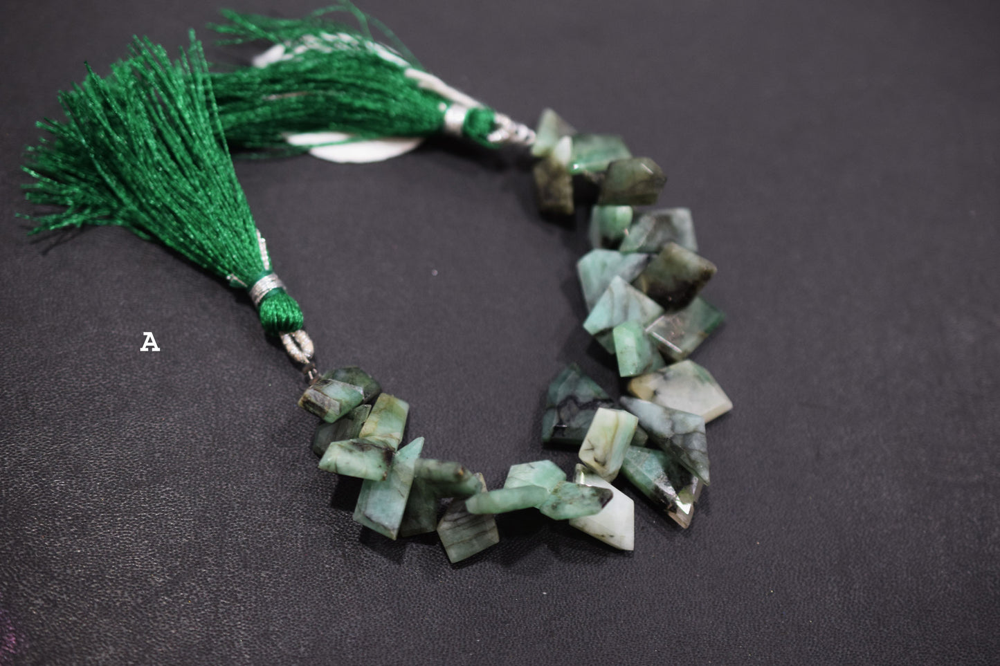 Natural Sakota Emerald Tablet Cut Geometrical Cut Gemstone , Sold By Strand , 7x10 - 12x17 mm , 7 Inches, 17890B