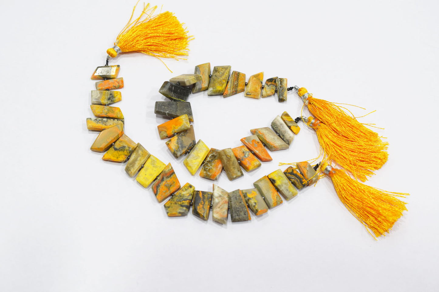 Natural Bumble Bee Tablet Cut Geometrical Cut Gemstone , Sold By Strand , 7x11 - 12x18 mm , 7 Inches , 17896
