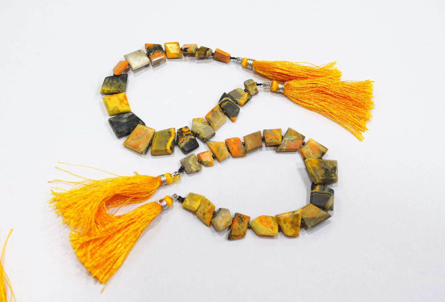 Natural Bumble Bee Tablet Cut Geometrical Cut Gemstone , Sold By Strand , 6x9 - 12x15 mm , 7 Inches , 17897