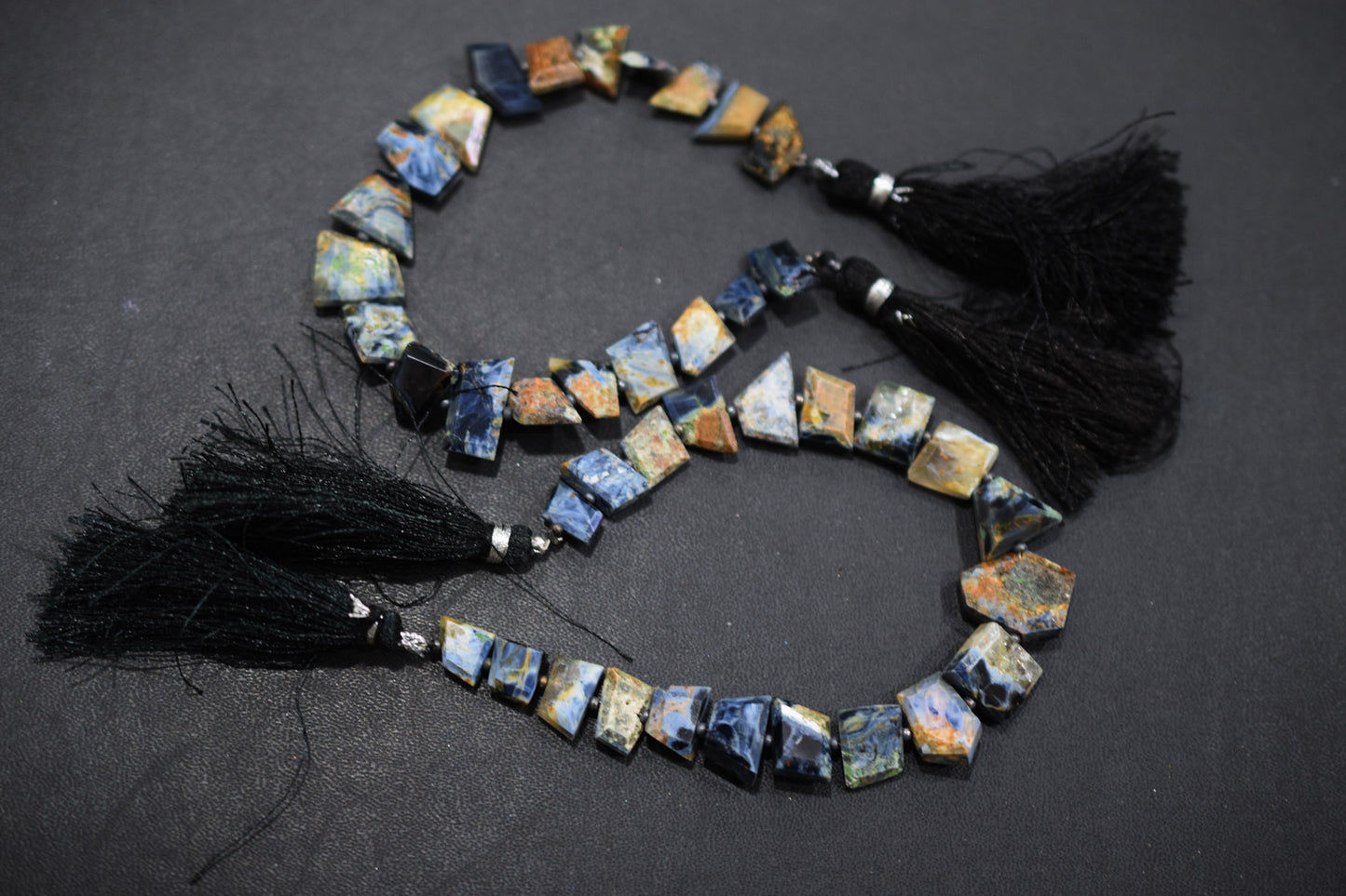 Natural Pietersite Crown Cut Nuggets Shape Geometrical Cut Gemstone , Sold By Strand , 6X10 - 10X16 mm , 7" , 17945