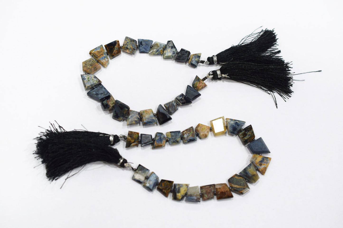 Natural Pietersite Crown Cut Nuggets Shape Geometrical Cut Gemstone , Sold By Strand , 6X10 - 10X16 mm , 7" , 17945