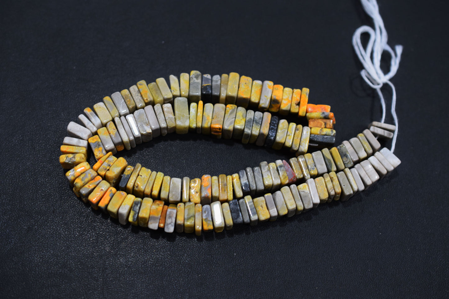 Yellow Shaded Jasper Smooth Heishi Square Shape Beads , Sold By Strand , 9x9 - 10x10 mm , 16" , 17947