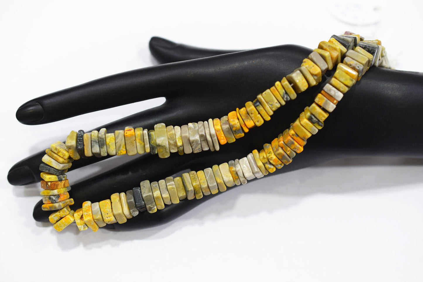 Yellow Shaded Jasper Smooth Heishi Square Shape Beads , Sold By Strand , 9x9 - 10x10 mm , 16" , 17947