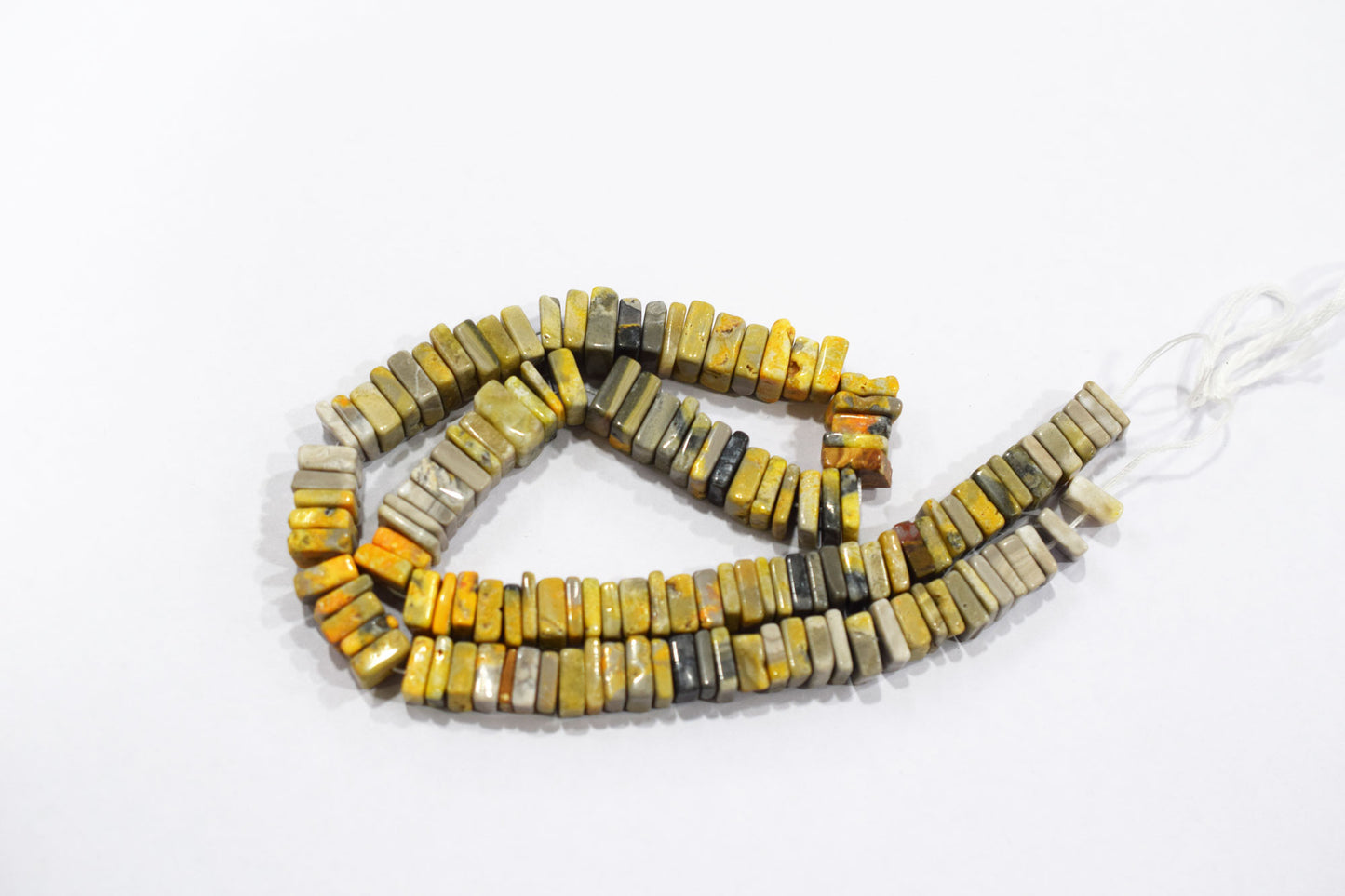 Yellow Shaded Jasper Smooth Heishi Square Shape Beads , Sold By Strand , 9x9 - 10x10 mm , 16" , 17947