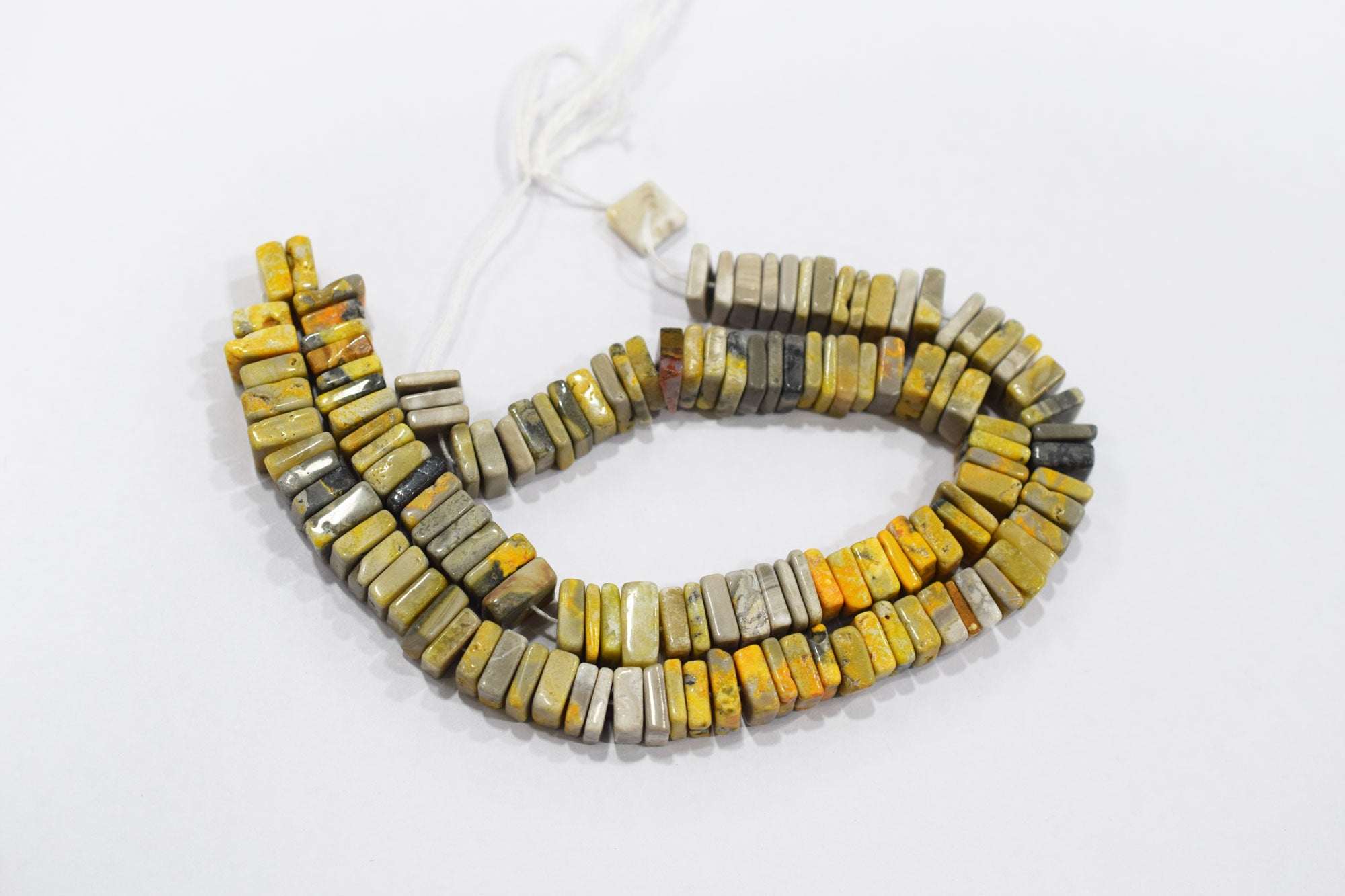 Yellow Shaded Jasper Smooth Heishi Square Shape Beads , Sold By Strand , 9x9 - 10x10 mm , 16" , 17947