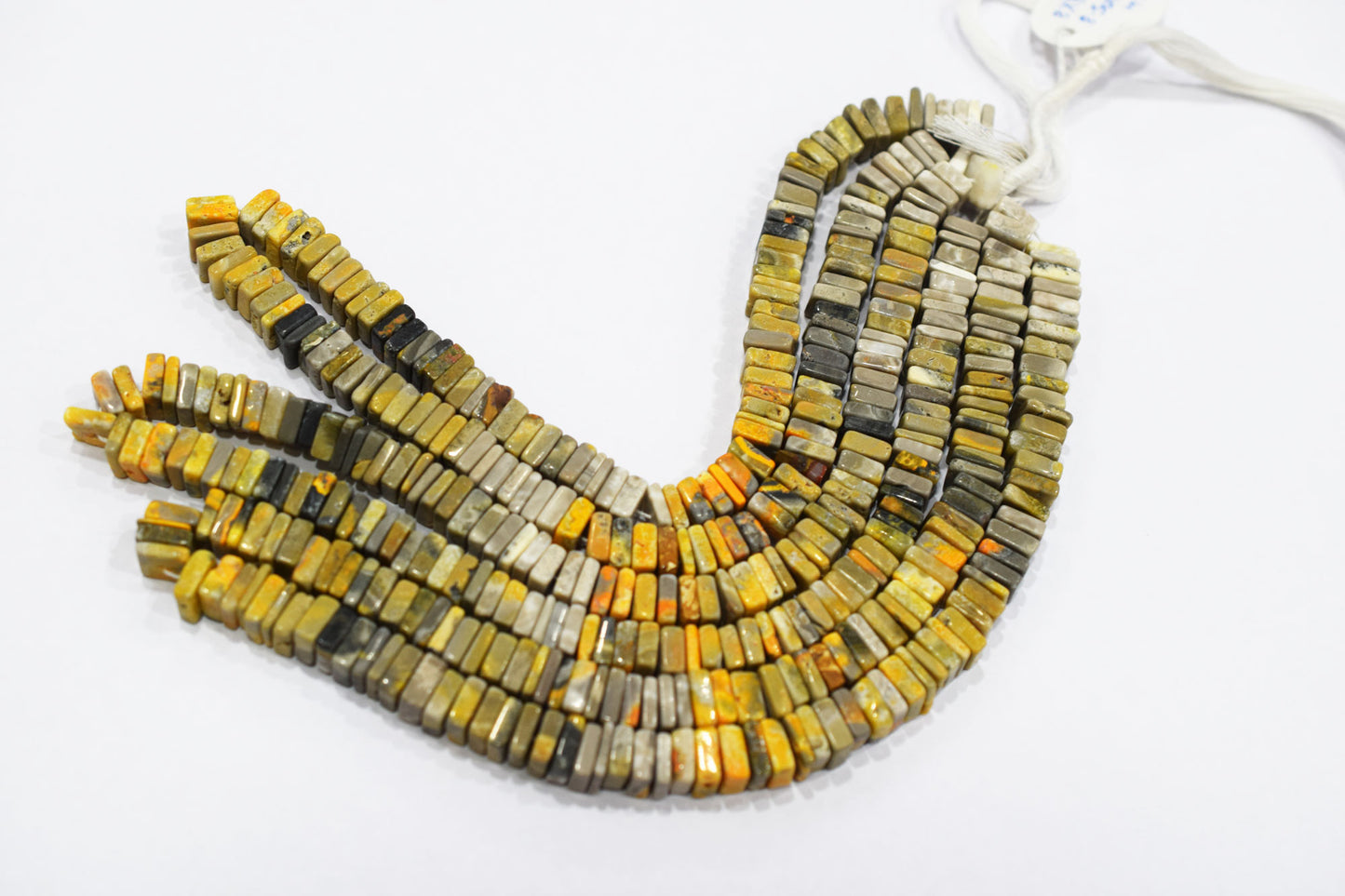 Yellow Shaded Jasper Smooth Heishi Square Shape Beads , Sold By Strand , 7.5x7.5 - 8.5x8.5 mm , 16" , 17948