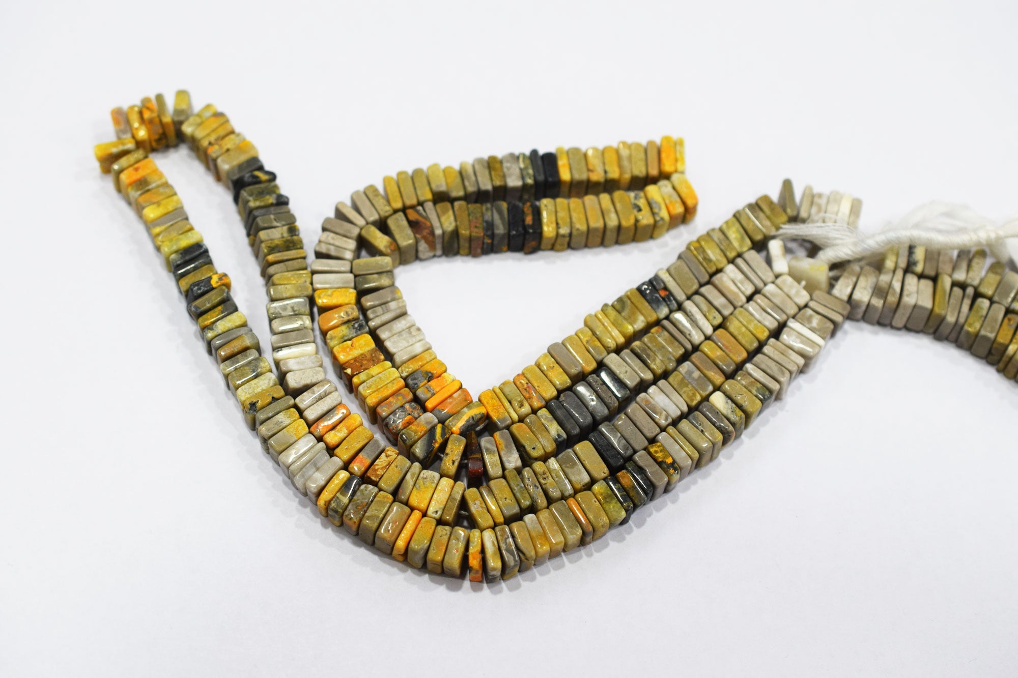 Yellow Shaded Jasper Smooth Heishi Square Shape Beads , Sold By Strand , 7.5x7.5 - 8.5x8.5 mm , 16" , 17948