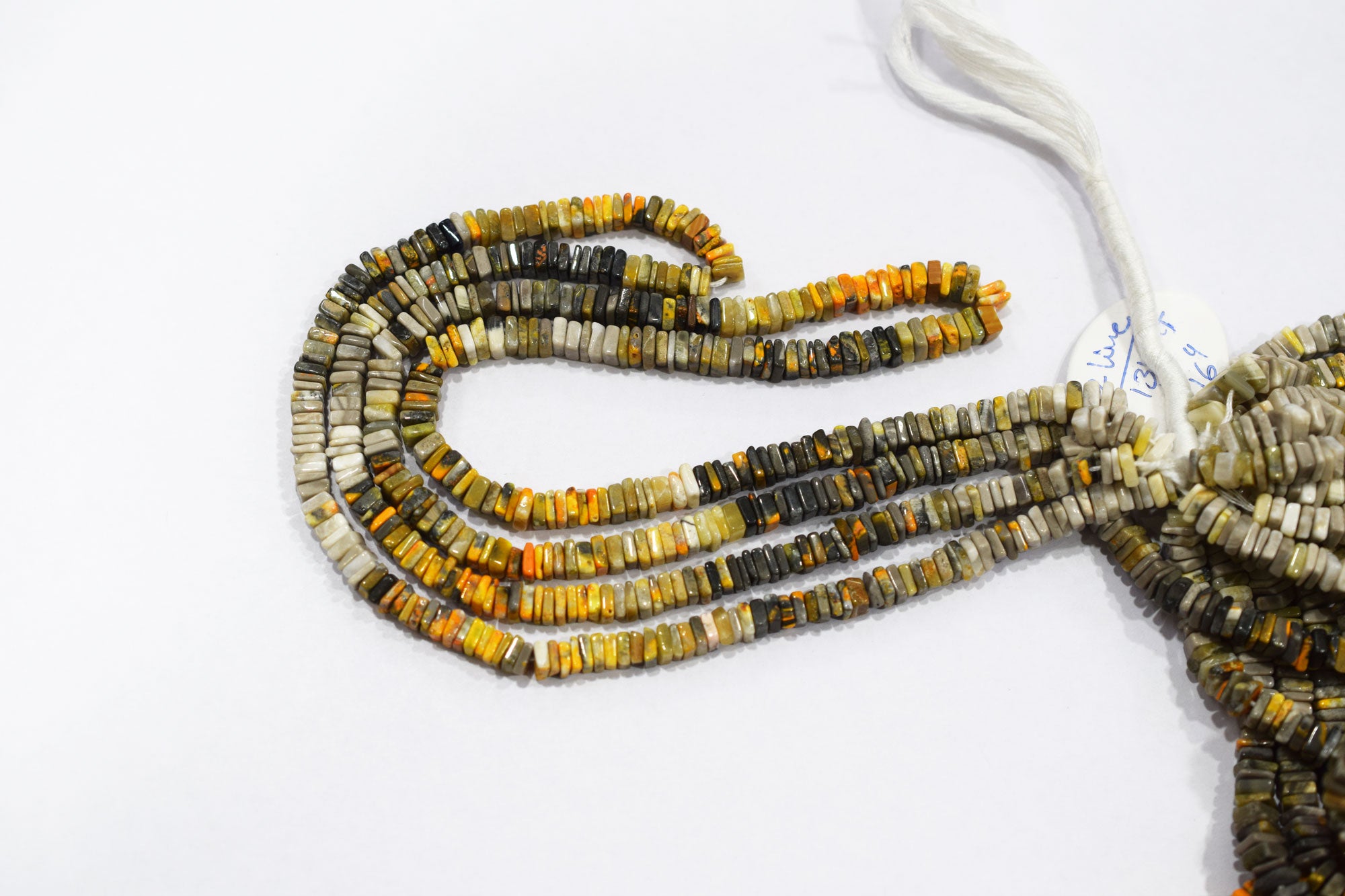 Yellow Shaded Jasper Smooth Heishi Square Shape Beads , Sold By Strand , 4.5x4.5 - 5.5x5.5 mm , 16" , 17950