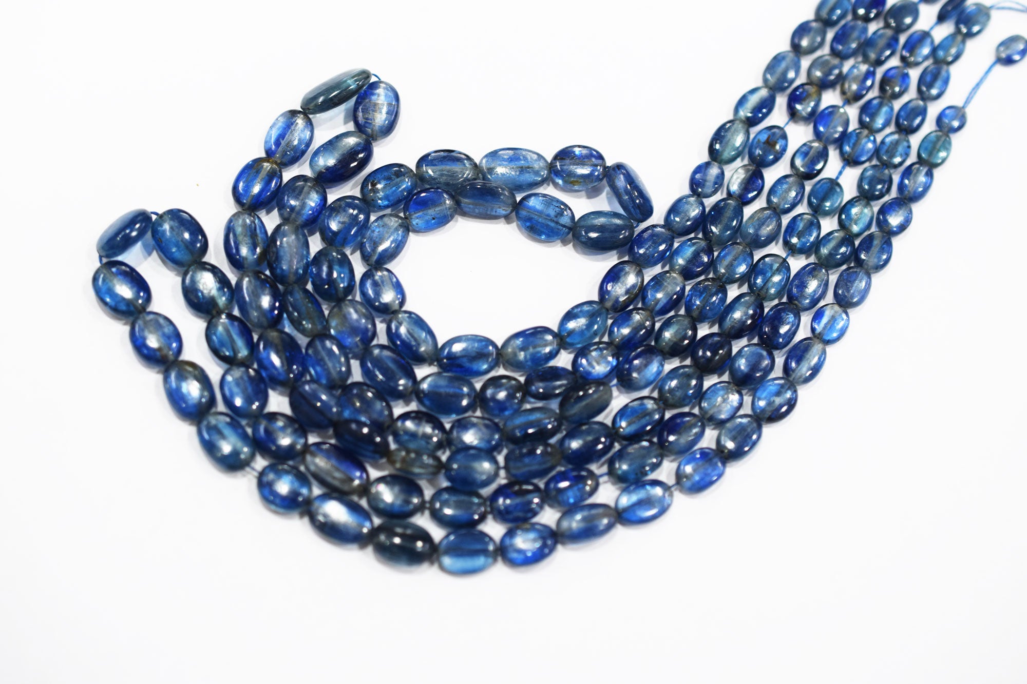 Himalayan Kyanite Smooth Oval Nuggets Shape Beads , Sold By Strand ,  5x6 - 8x12 mm , 16 Inches ,  17959