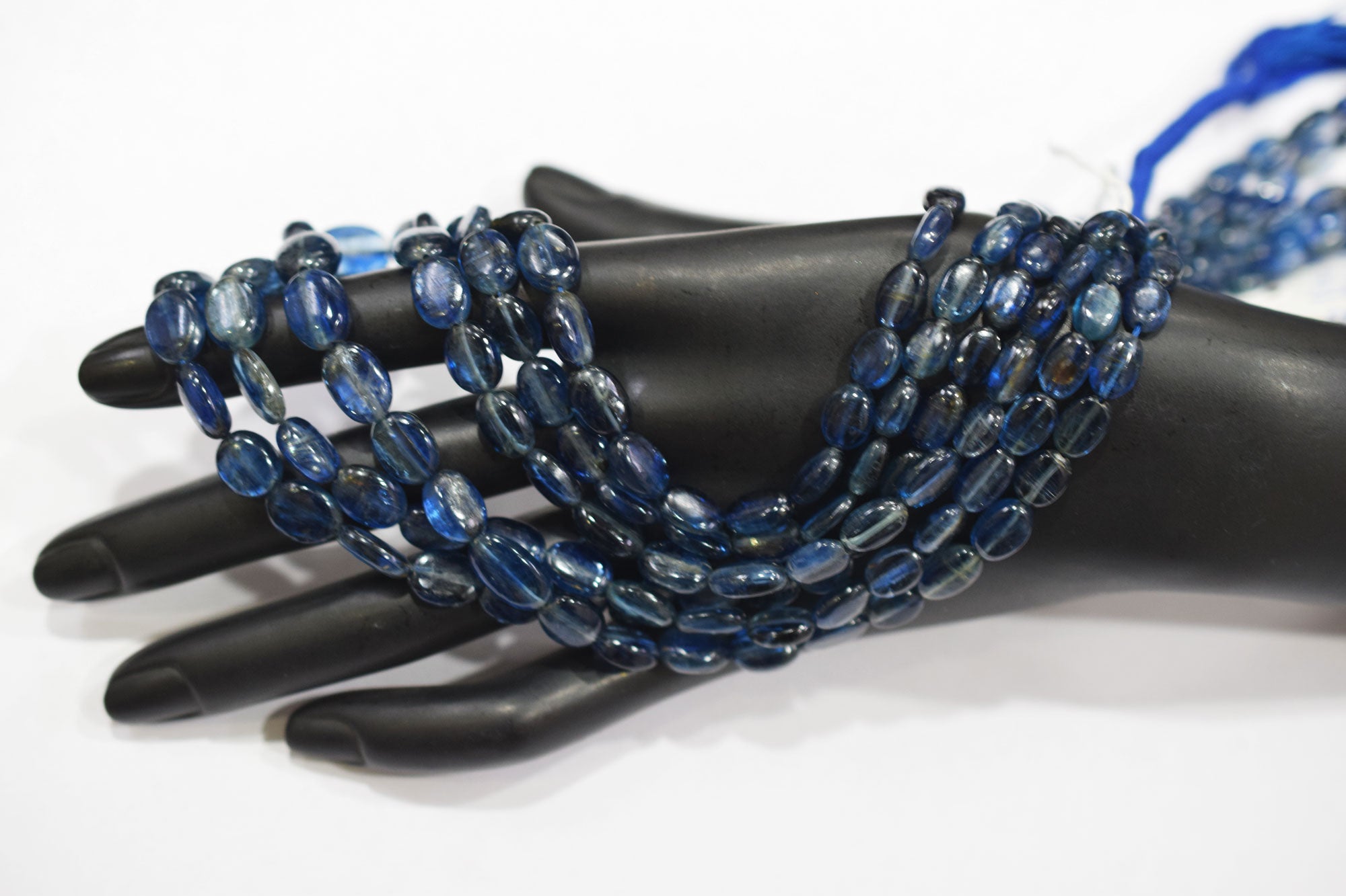 Himalayan Kyanite Smooth Oval Nuggets Shape Beads , Sold By Strand ,  5x7 - 9x11 mm , 16 Inches ,  17961