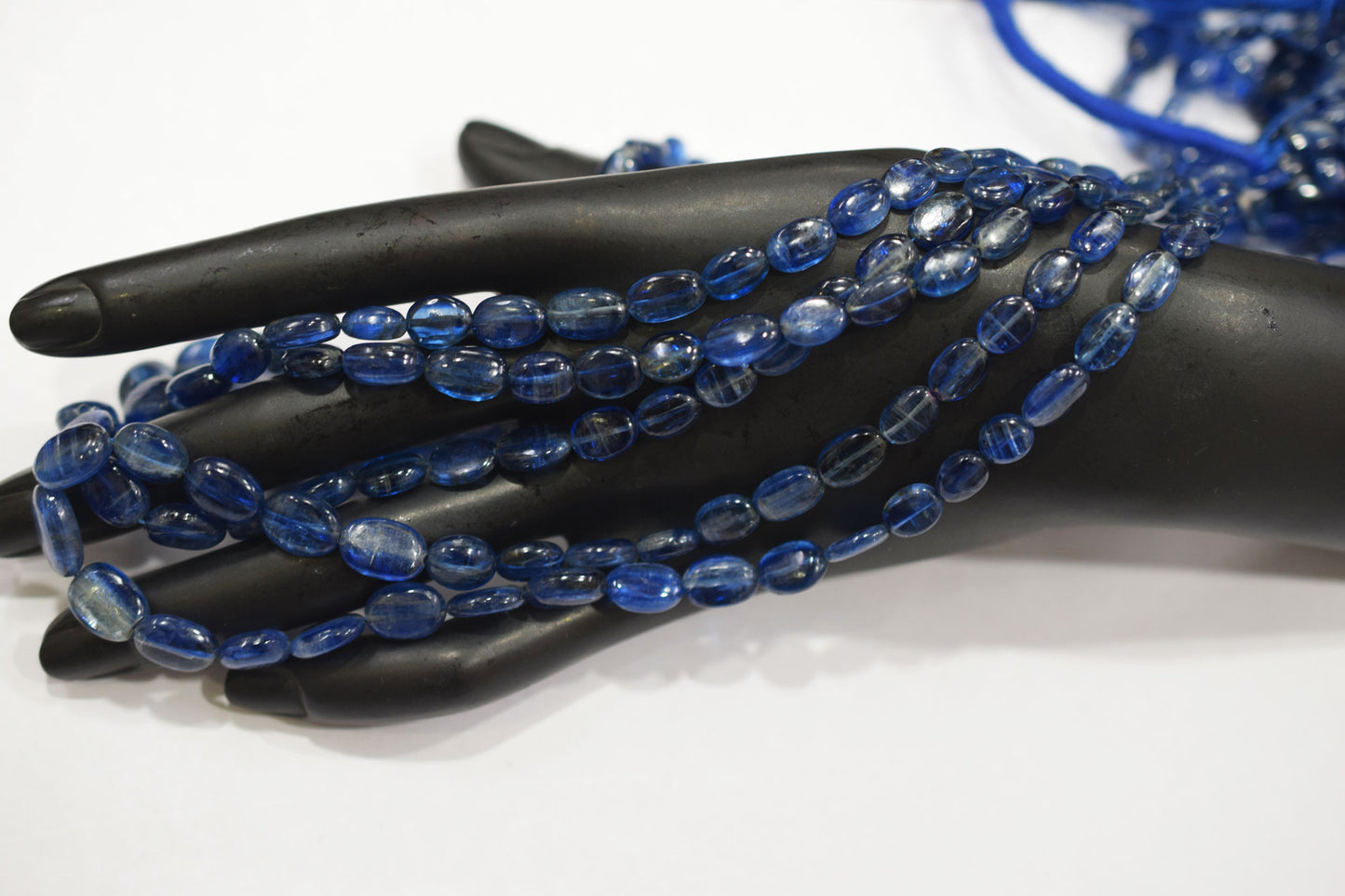Himalayan Kyanite Smooth Oval Nuggets Shape Beads , Sold By Strand , 4.50x5.50 - 9x11 mm , 16" ,  17963