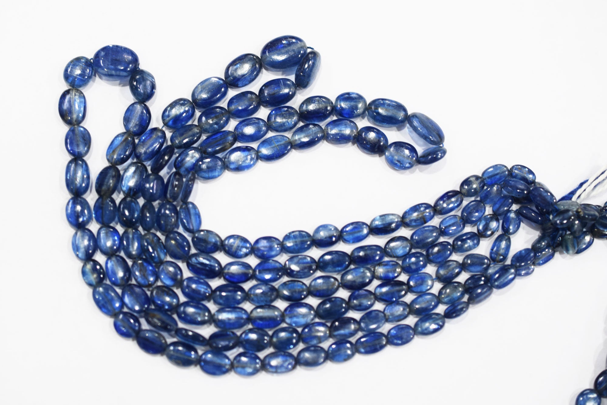 Himalayan Kyanite Smooth Oval Nuggets Shape Beads , Sold By Strand ,  4.50x6.50 - 9x13 mm , 16" ,  17964