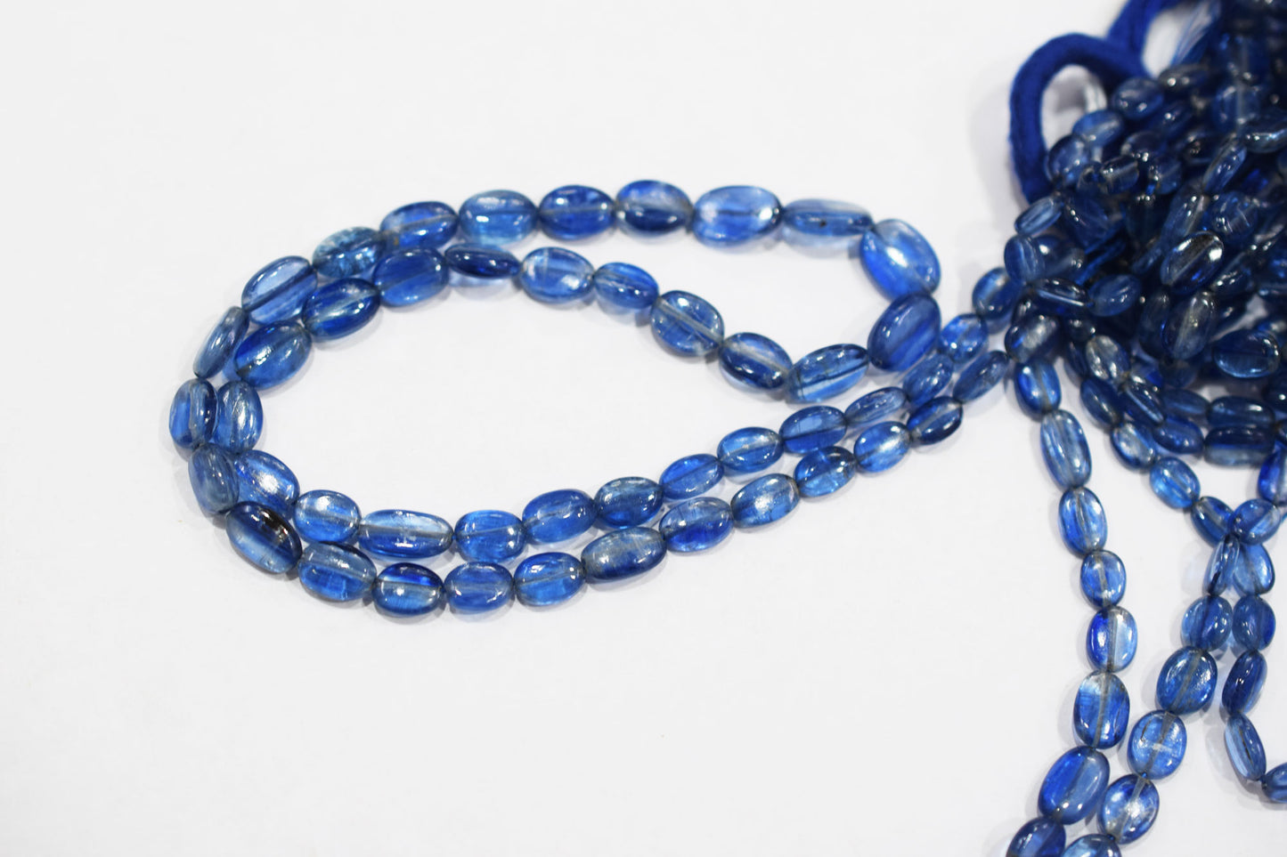 Himalayan Kyanite Smooth Oval Nuggets Shape Beads , Sold By Strand , 4x6 - 8x12 mm , 16 Inches ,  17966