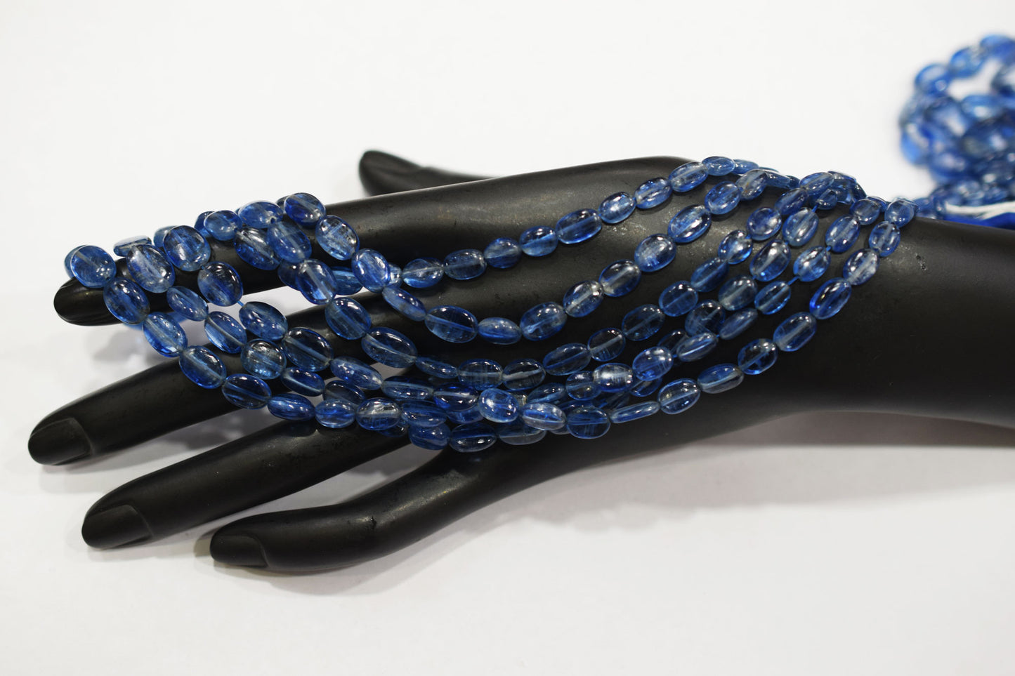 Himalayan Kyanite Smooth Oval Nuggets Shape Beads , Sold By Strand , 4x6 - 8x12 mm , 16 Inches ,  17966