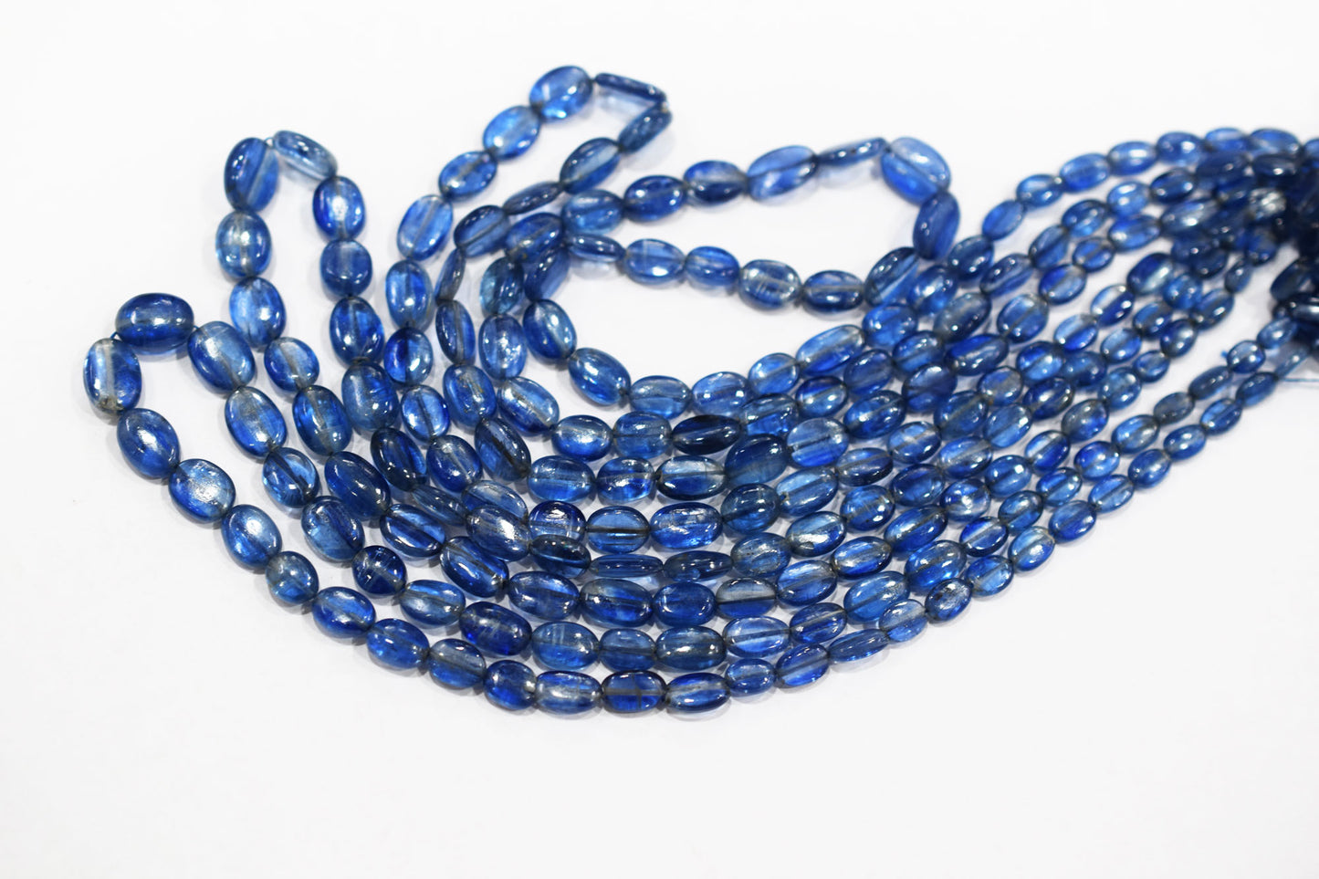 Himalayan Kyanite Smooth Oval Nuggets Shape Beads , Sold By Strand , 4x6 - 8x12 mm , 16 Inches ,  17966