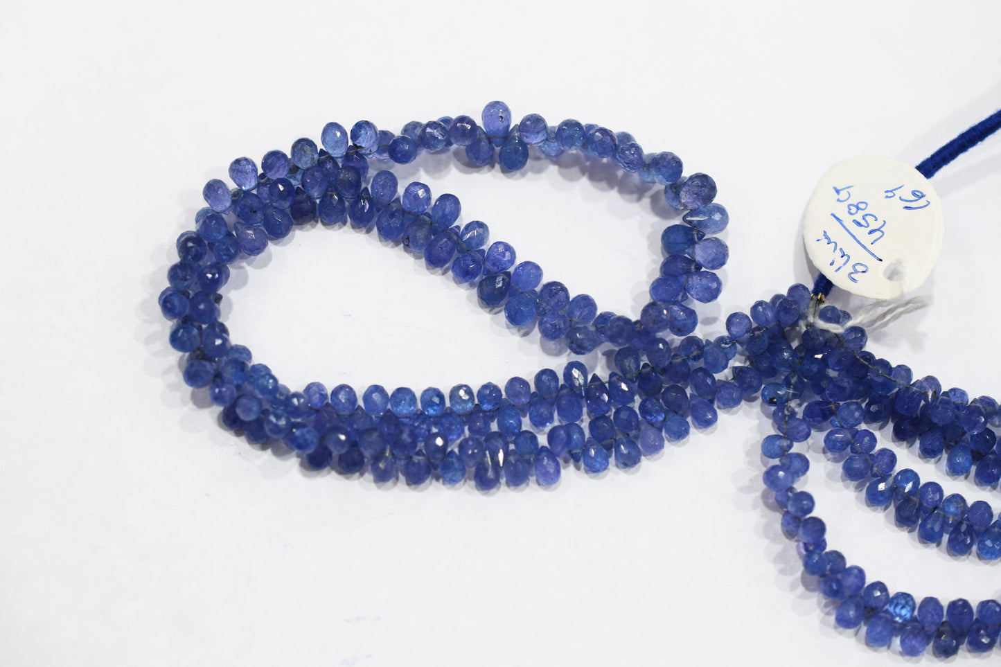Tanzanite Tear Drops Shape Faceted Briolettes , Sold By Strand , 3.50x3.0 - 5.50x8.0 mm , 16 Inches ,  17967