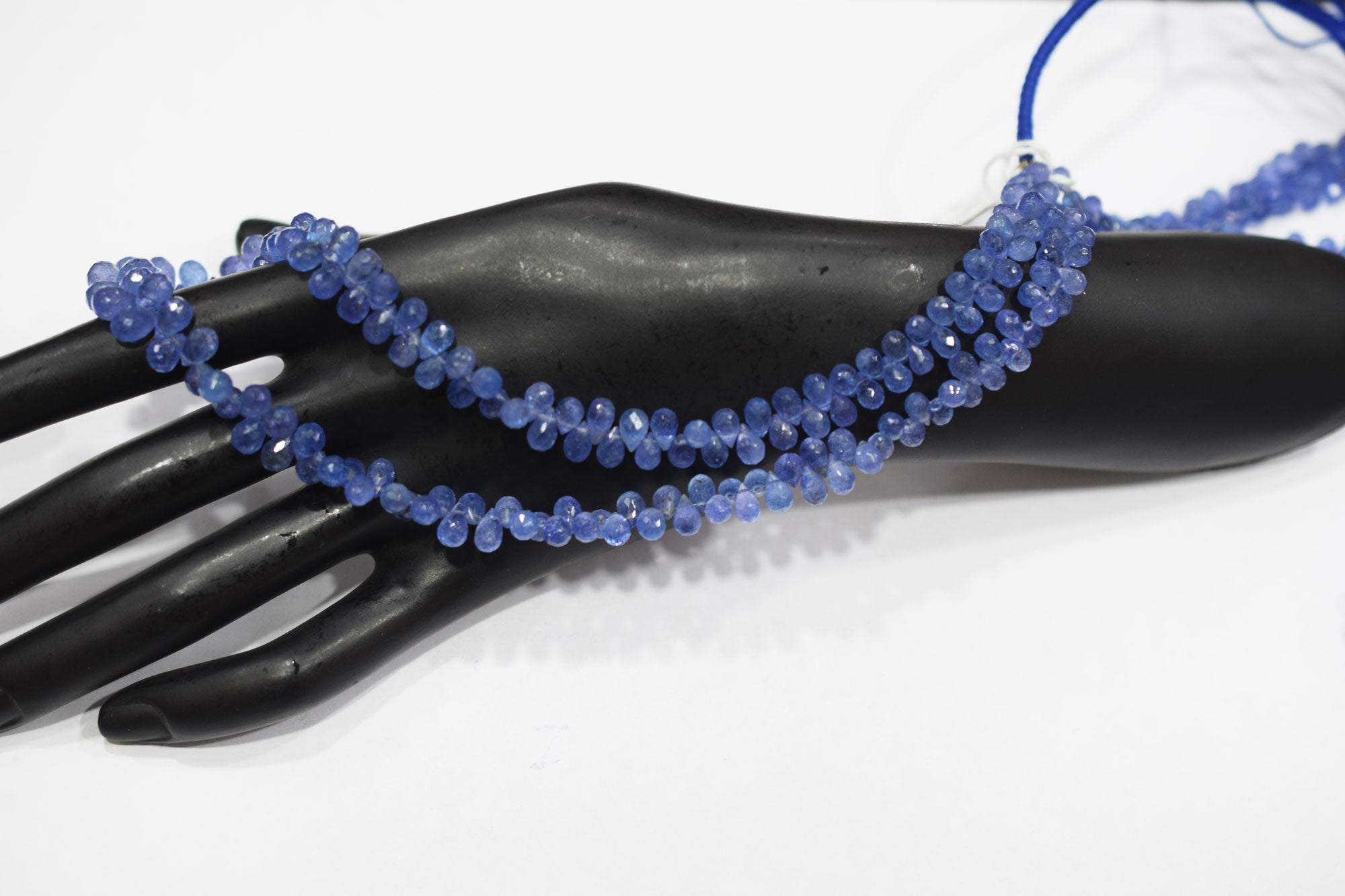 Tanzanite Tear Drops Shape Faceted Briolettes , Sold By Strand , 3.50x3.0 - 5.50x8.0 mm , 16 Inches ,  17967