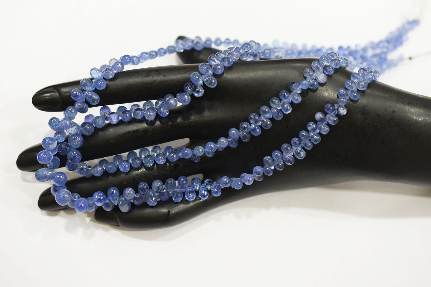 Tanzanite Smooth Tear Drops Shape Smooth Briolettes , Sold By Strand , 3x4 - 5x9 mm , 16 Inches ,  17970
