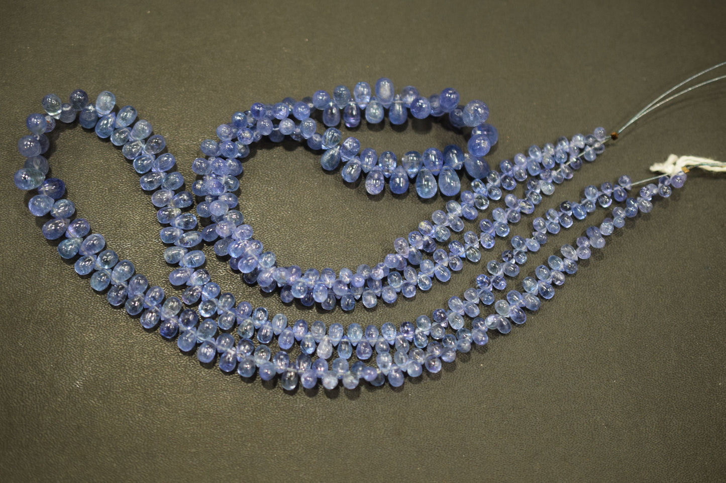 Tanzanite Smooth Tear Drops Shape Smooth Briolettes , Sold By Strand , 3x4 - 5x9 mm , 16 Inches ,  17970