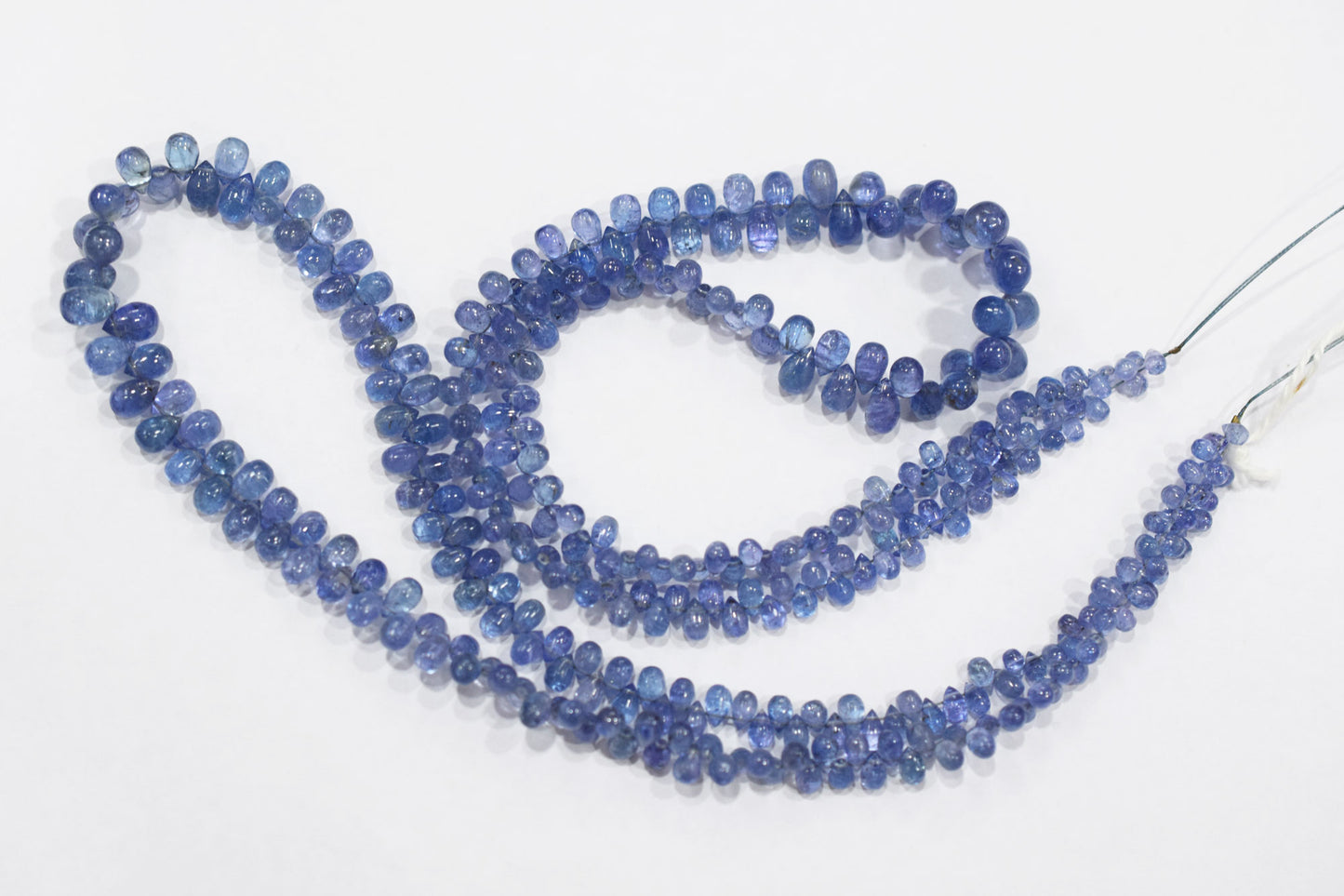 Tanzanite Smooth Tear Drops Shape Smooth Briolettes , Sold By Strand , 3x4 - 5x9 mm , 16 Inches ,  17970