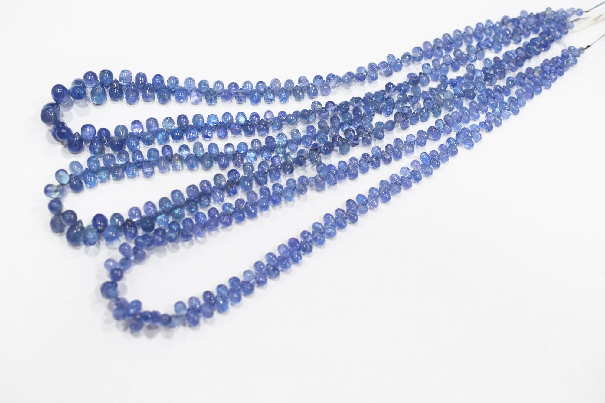 Tanzanite Smooth Tear Drops Shape Smooth Briolettes , Sold By Strand , 3x4 - 5x9 mm , 16 Inches ,  17970