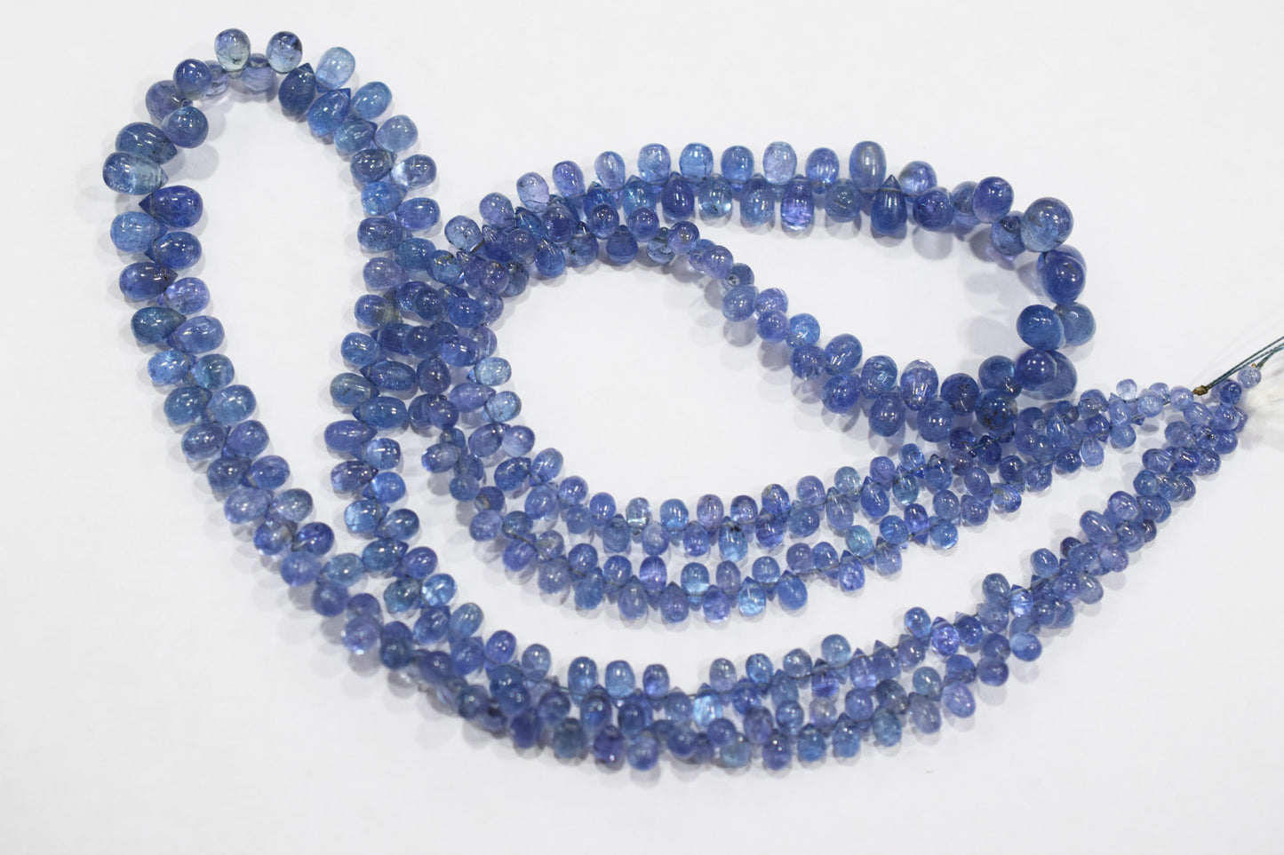 Tanzanite Smooth Tear Drops Shape Smooth Briolettes , Sold By Strand , 3x4 - 5x9 mm , 16 Inches ,  17970