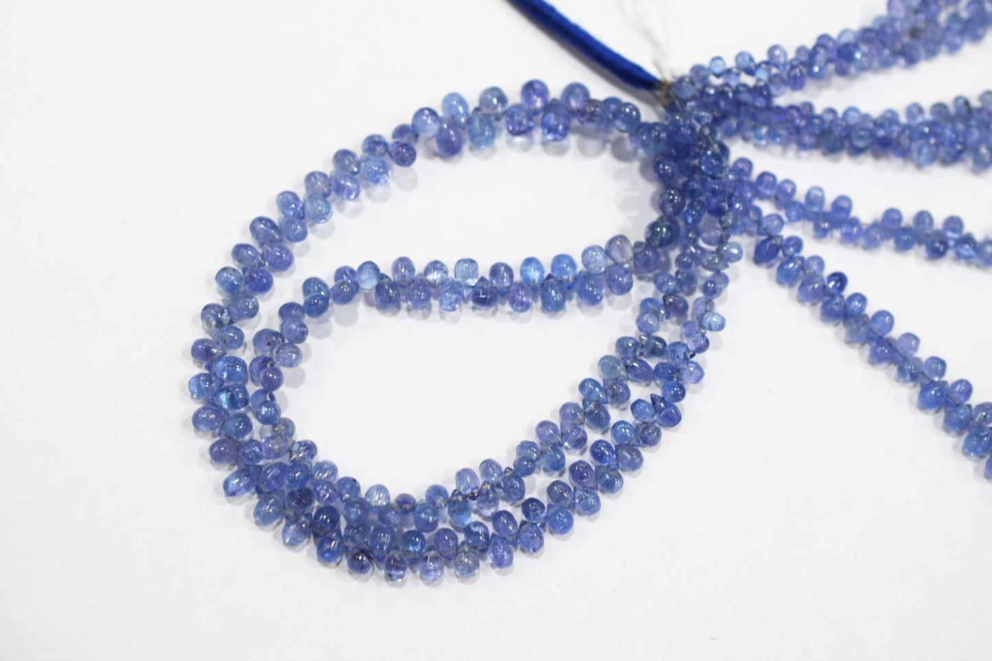Tanzanite Smooth Tear Drops Shape Smooth Briolettes , Sold By Strand , 3x4 - 5x7.50 mm , 16 Inches ,  17971