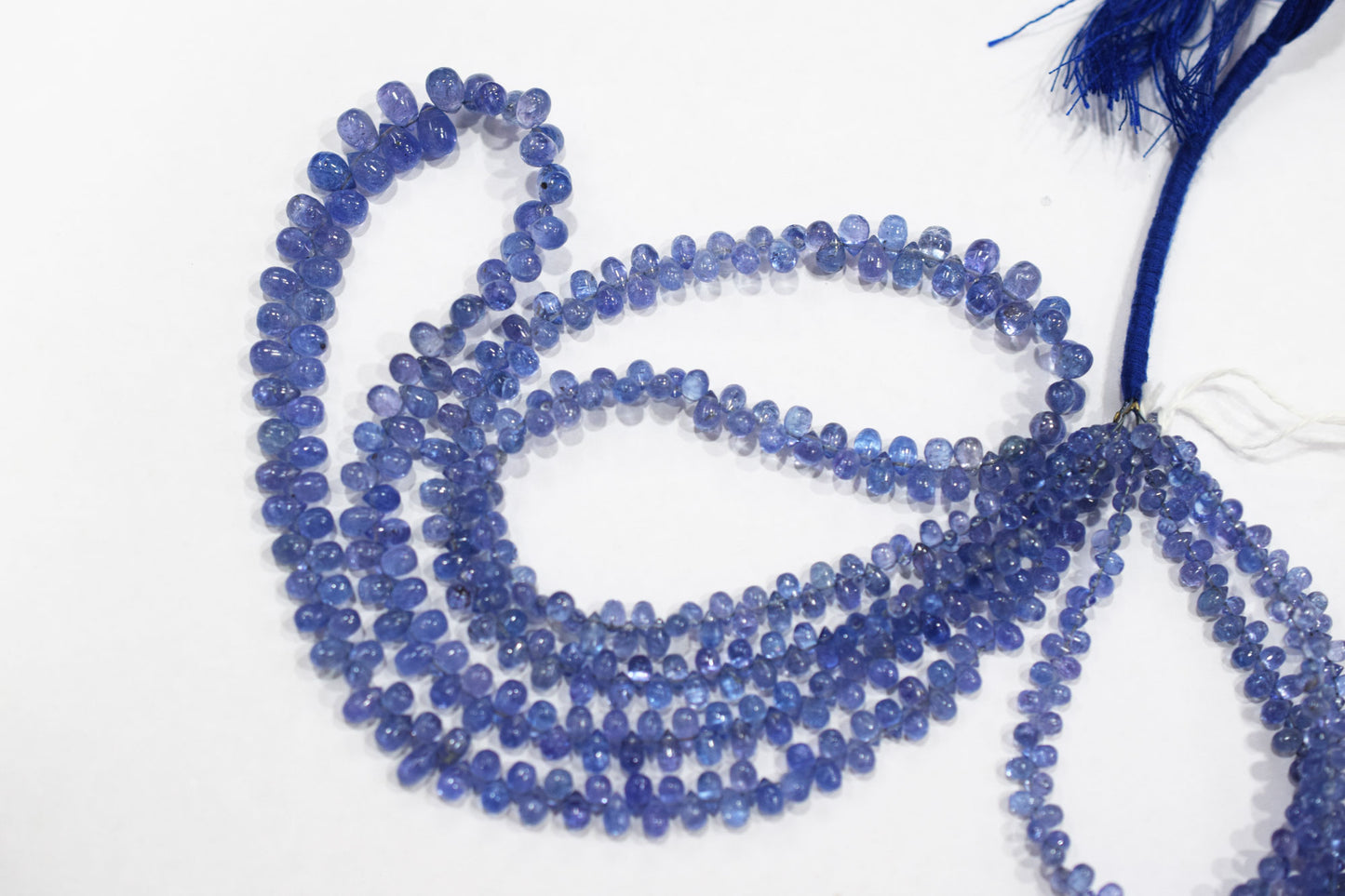 Tanzanite Smooth Tear Drops Shape Smooth Briolettes , Sold By Strand , 3x4 - 5x7.50 mm , 16 Inches ,  17971