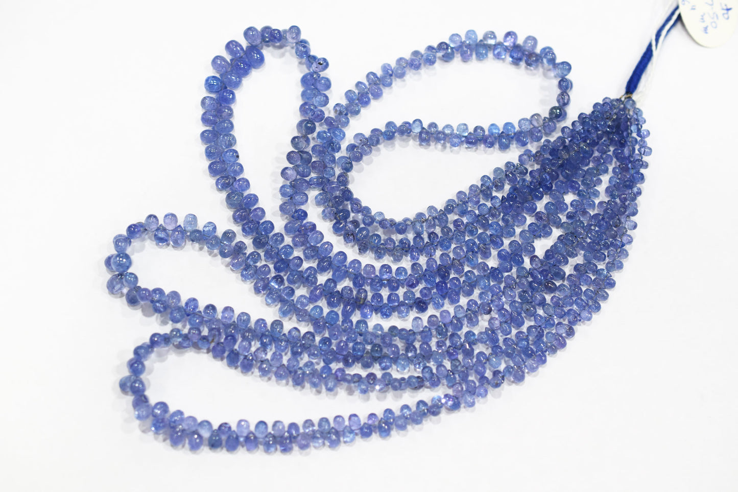 Tanzanite Smooth Tear Drops Shape Smooth Briolettes , Sold By Strand , 3x4 - 5x7.50 mm , 16 Inches ,  17971