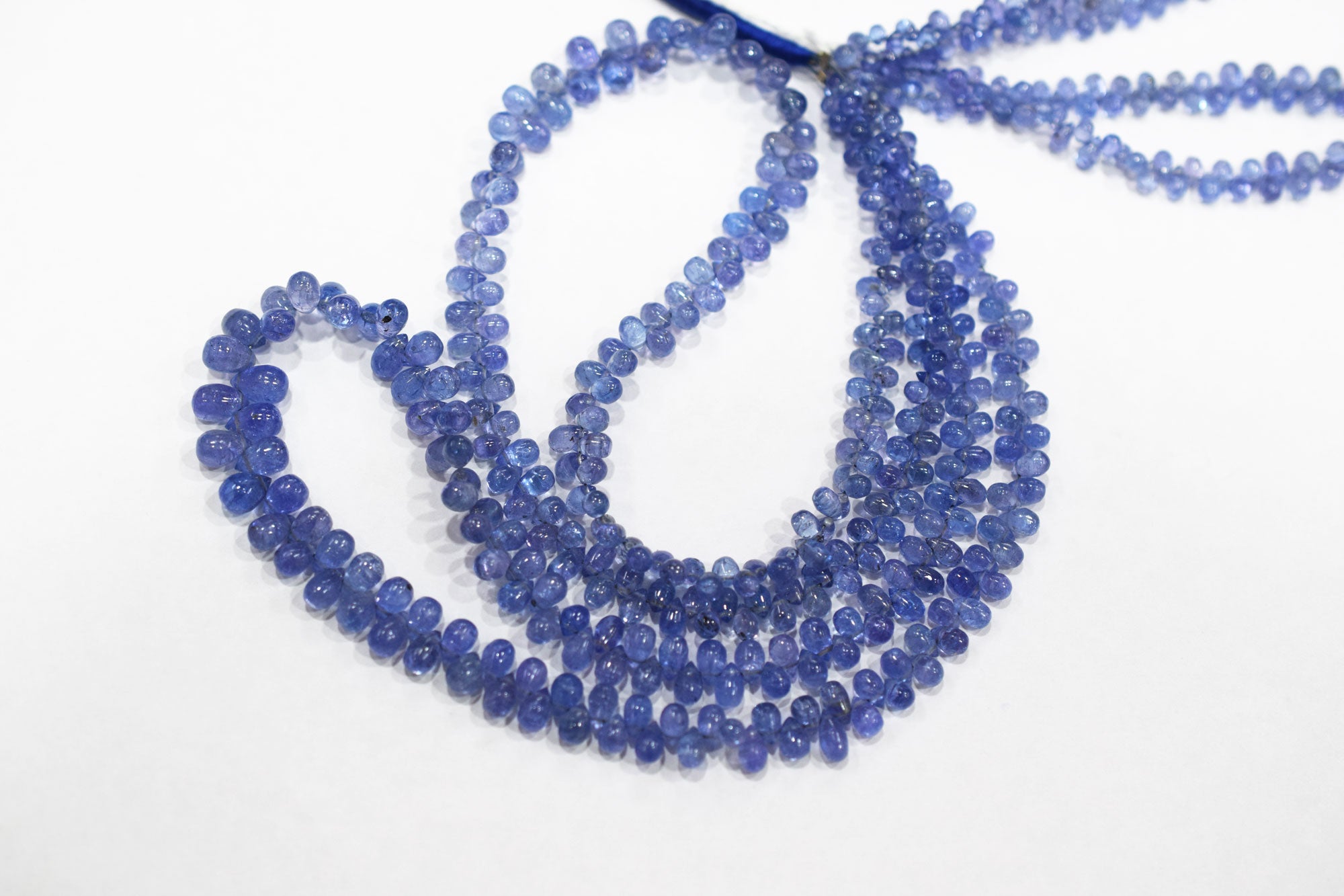 Tanzanite Smooth Tear Drops Shape Smooth Briolettes , Sold By Strand , 3x4 - 5x7.50 mm , 16 Inches ,  17971