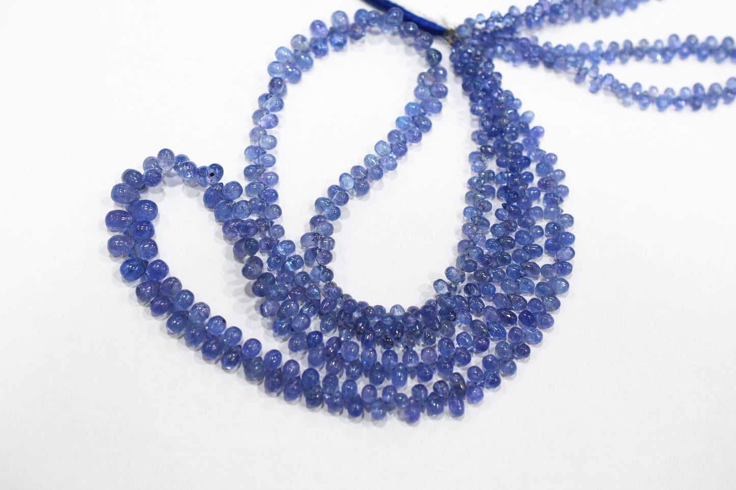 Tanzanite Smooth Tear Drops Shape Smooth Briolettes , Sold By Strand , 3x4 - 5x7.50 mm , 16 Inches ,  17971