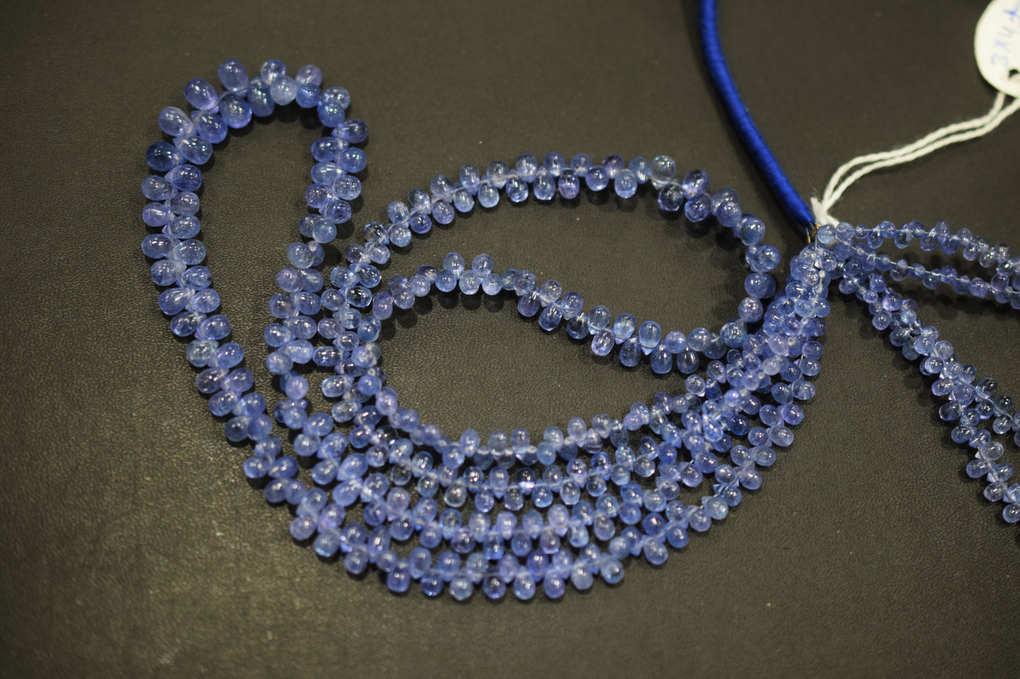 Tanzanite Smooth Tear Drops Shape Smooth Briolettes , Sold By Strand , 3x4 - 5x7.50 mm , 16 Inches ,  17971