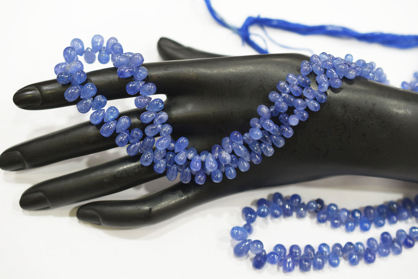 Tanzanite Smooth Tear Drops Shape Smooth Briolettes , Sold By Strand , 3x4 - 6x9 mm , 16 Inches ,  17972