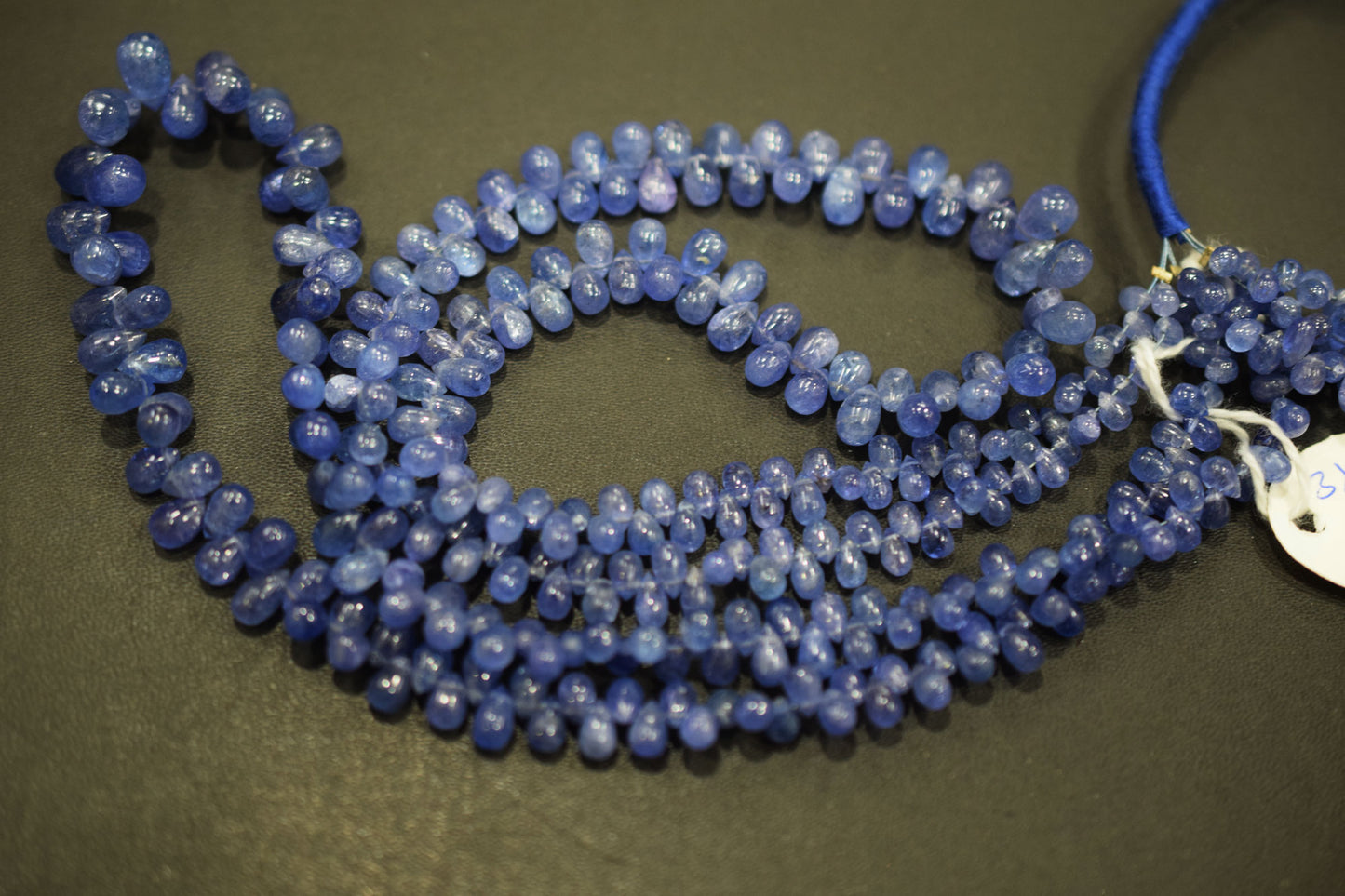 Tanzanite Smooth Tear Drops Shape Smooth Briolettes , Sold By Strand , 3x4 - 6x9 mm , 16 Inches ,  17972
