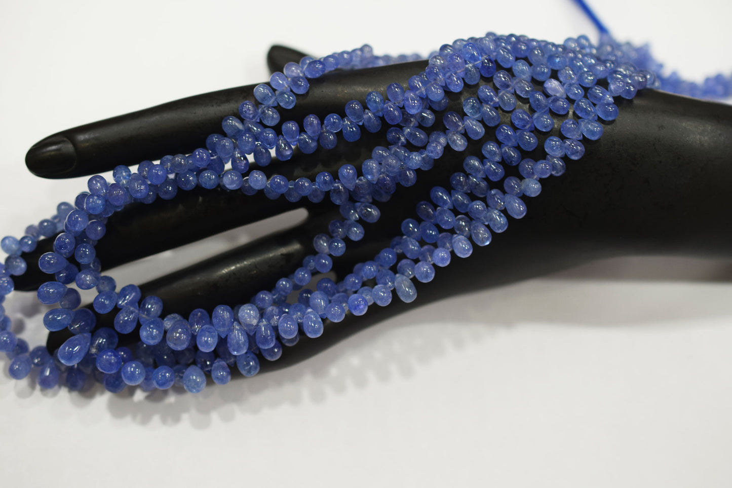 Tanzanite Smooth Tear Drops Shape Smooth Briolettes , Sold By Strand , 3x4 - 6x9 mm , 16 Inches ,  17973