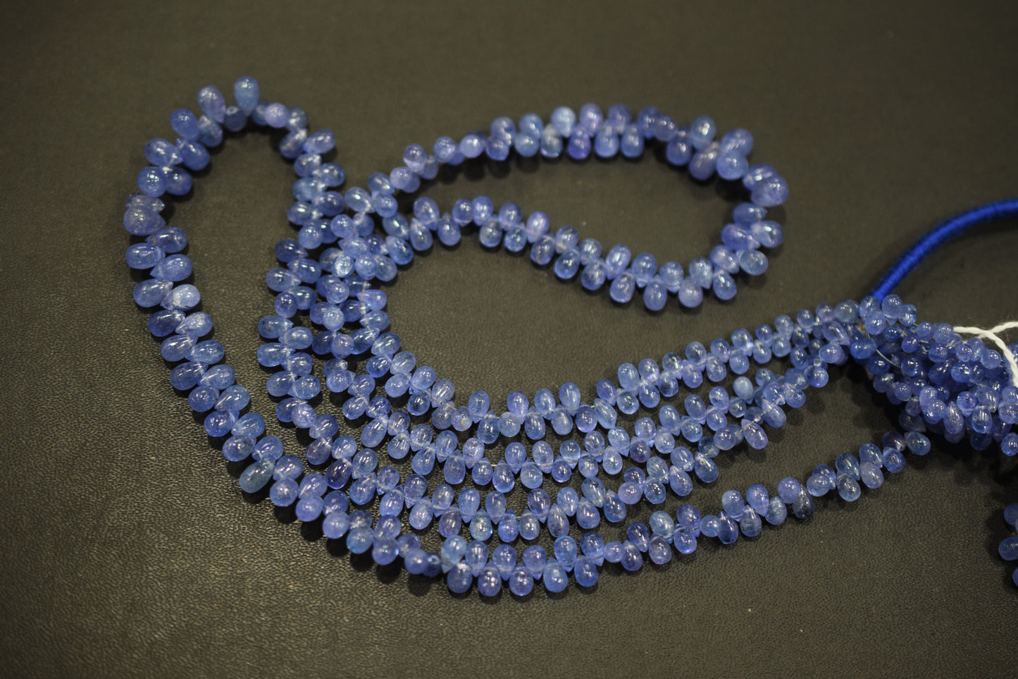Tanzanite Smooth Tear Drops Shape Smooth Briolettes , Sold By Strand , 3x4 - 6x9 mm , 16 Inches ,  17973