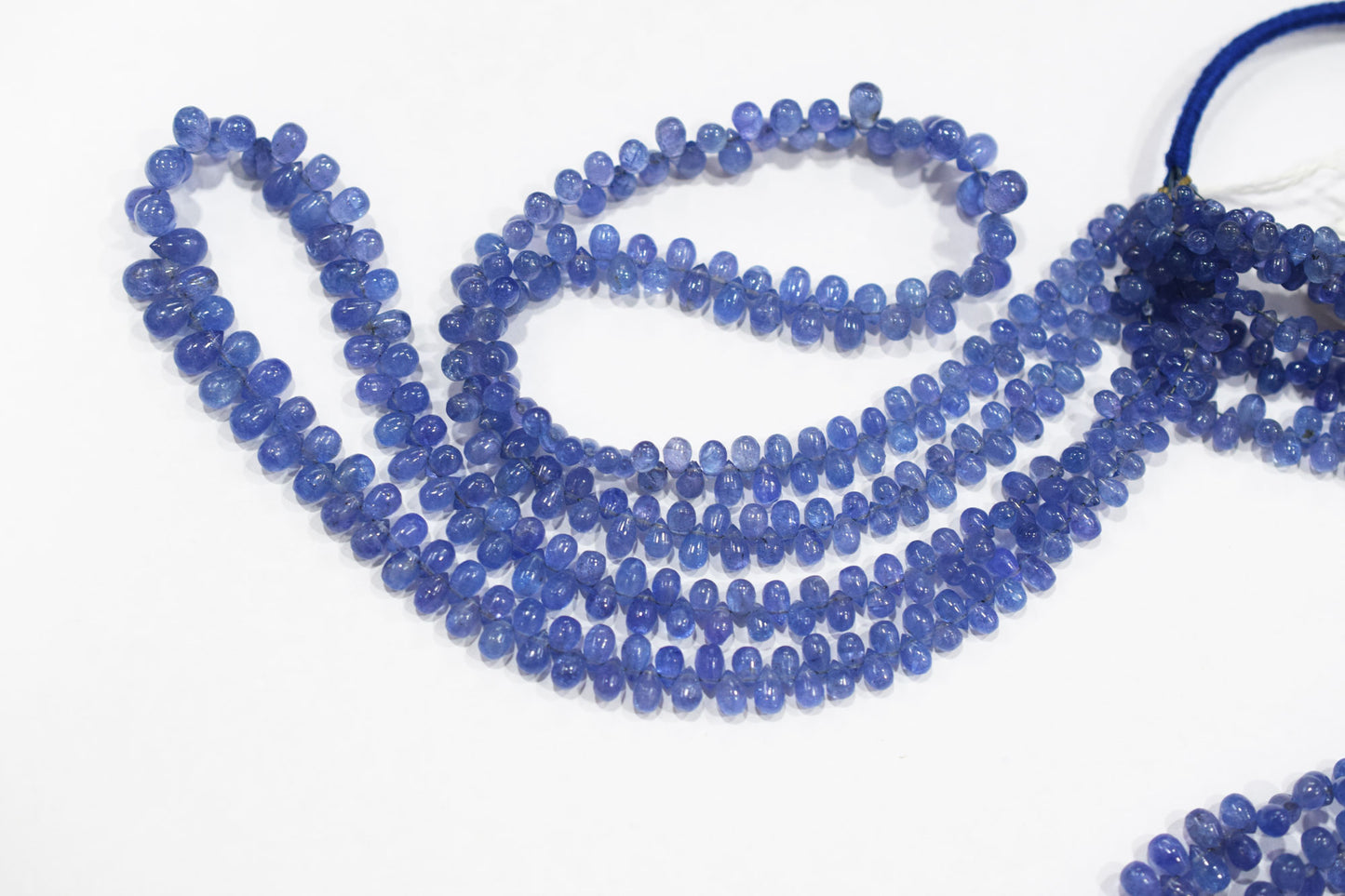 Tanzanite Smooth Tear Drops Shape Smooth Briolettes , Sold By Strand , 3x4 - 6x9 mm , 16 Inches ,  17973