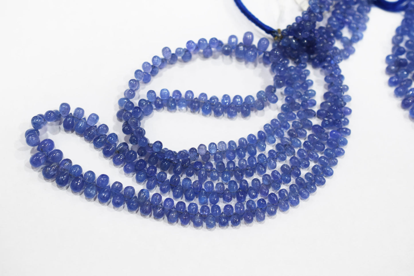 Tanzanite Smooth Tear Drops Shape Smooth Briolettes , Sold By Strand , 3x4 - 6x9 mm , 16 Inches ,  17973