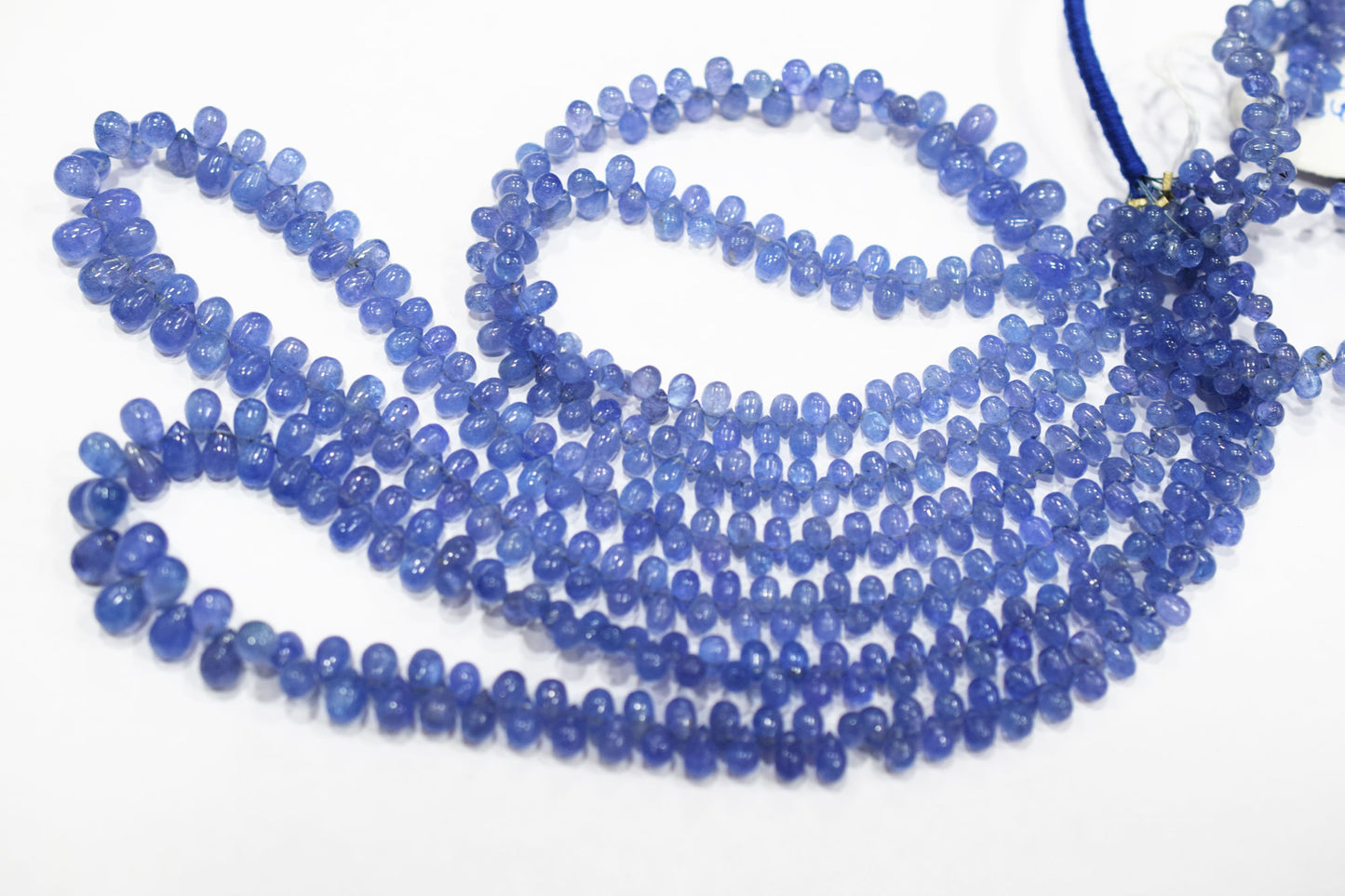 Tanzanite Smooth Tear Drops Shape Smooth Briolettes , Sold By Strand , 3x4 - 6x9 mm , 16 Inches ,  17973