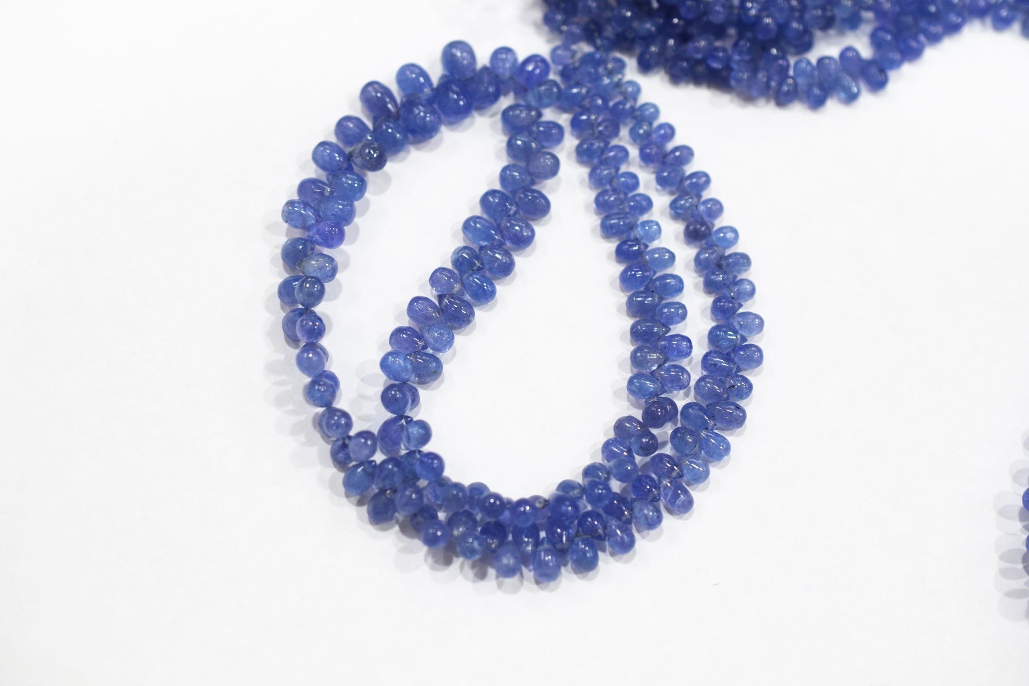 Tanzanite Smooth Tear Drops Shape Smooth Briolettes , Sold By Strand , 3x4 - 6x9 mm , 16 Inches ,  17973
