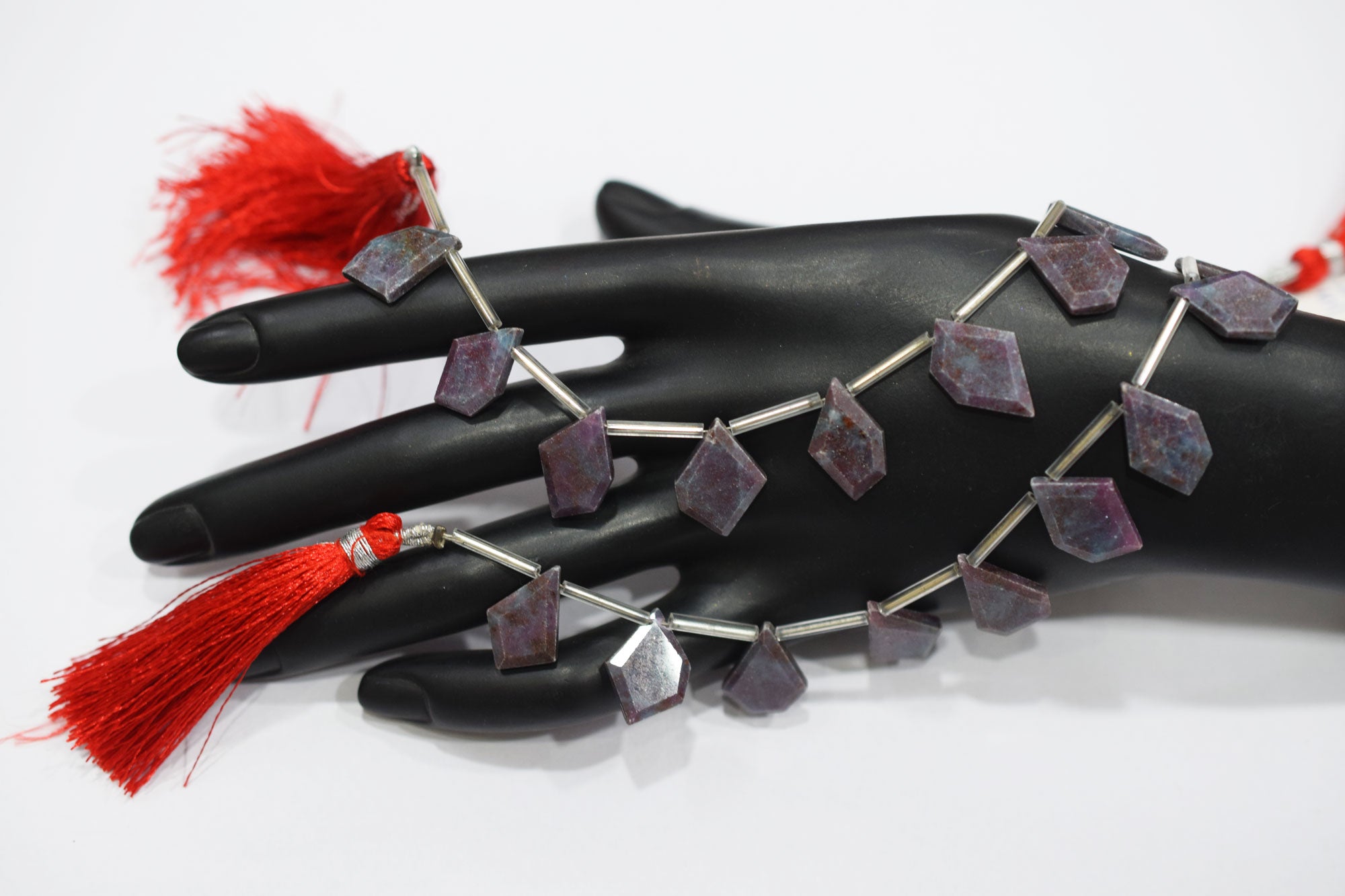 Natural Ruby Kyanite Crown Cut Tablets Gemstone , Sold By Strand , 11x17 - 12x18 mm , 7" , 18148