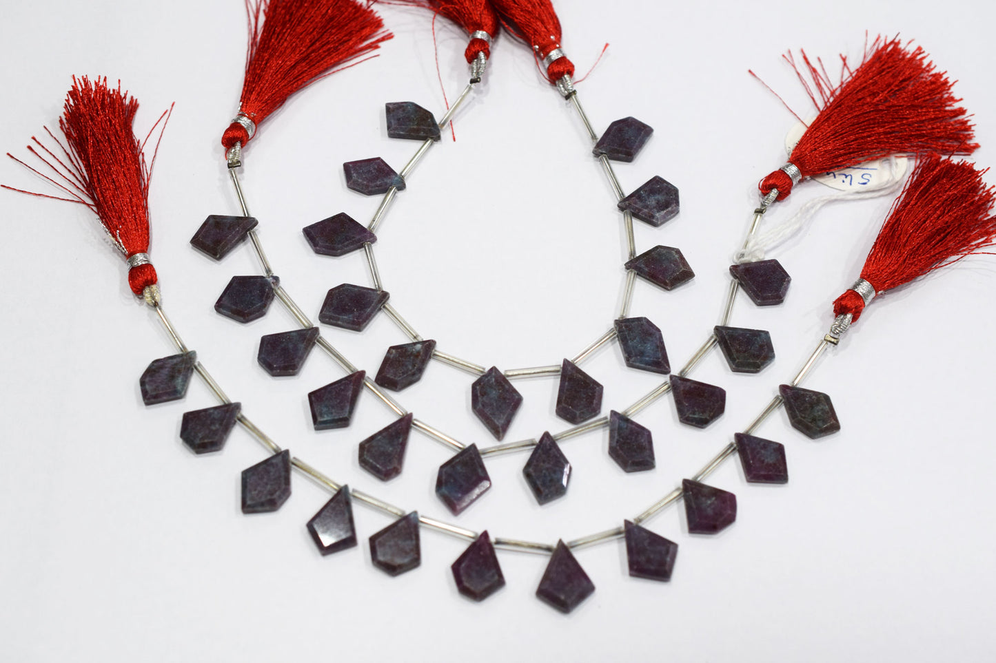 Natural Ruby Kyanite Crown Cut Tablets Gemstone , Sold By Strand , 11x17 - 12x18 mm , 7" , 18148