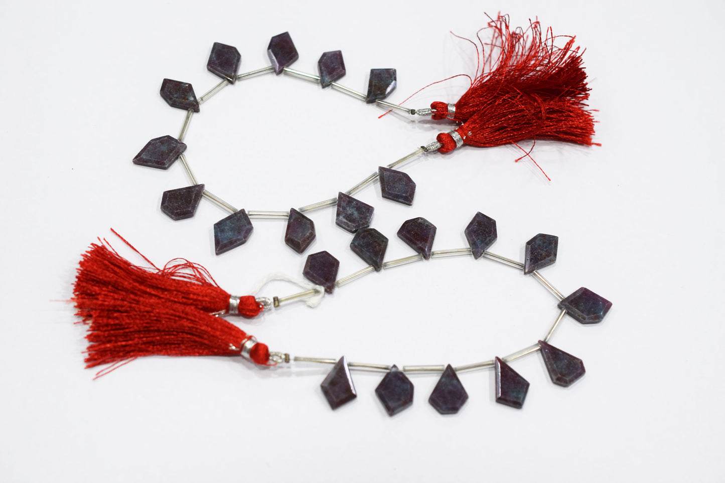 Natural Ruby Kyanite Crown Cut Tablets Gemstone , Sold By Strand , 11x17 - 12x18 mm , 7" , 18148